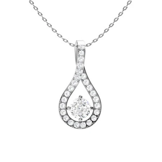 Gold & White Diamonds 2.50 Cts Necklace - E/VVS