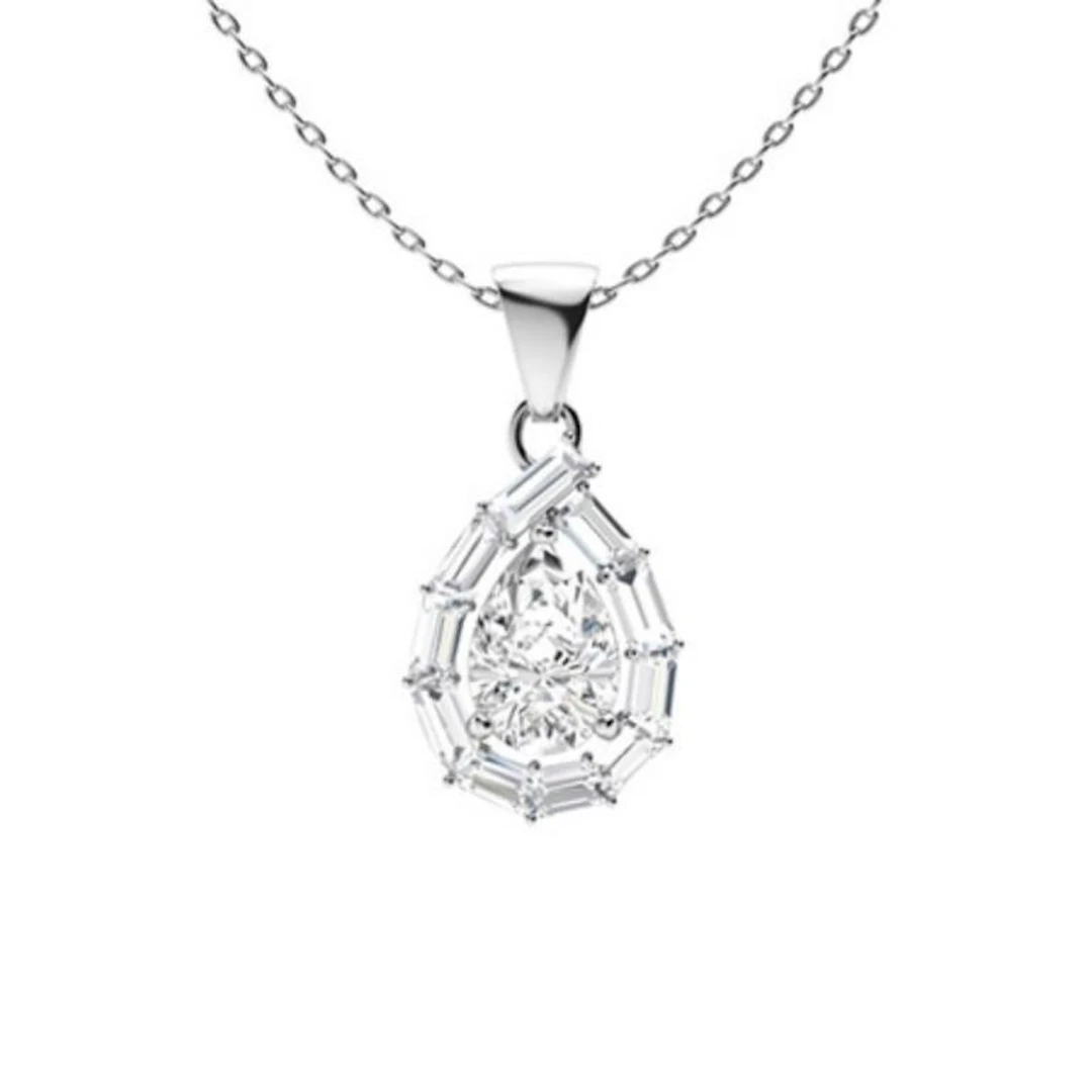 Gold & White Diamonds 3.50 Cts Necklace - E/VVS