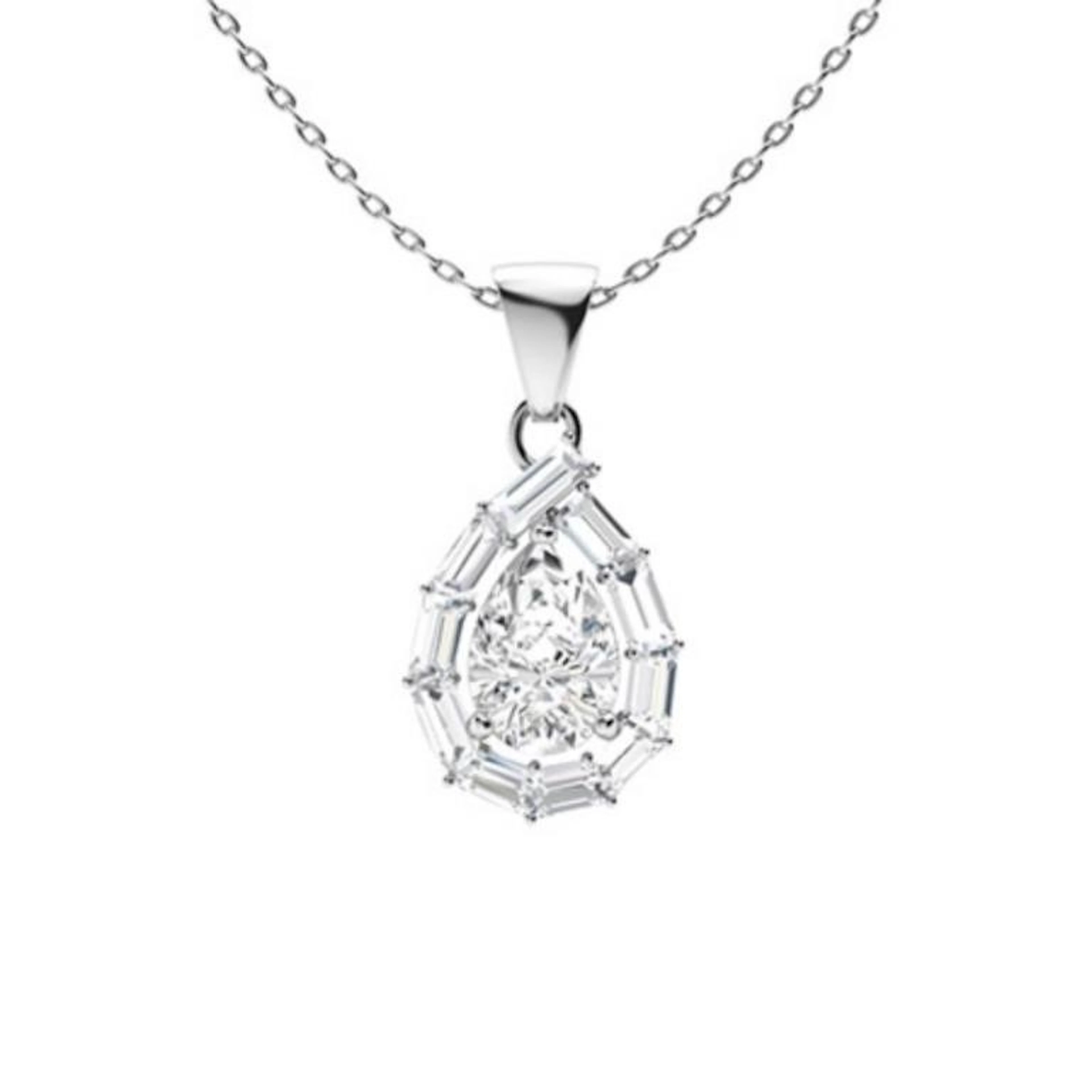 Gold & White Diamonds 3.50 Cts Necklace - E/VVS