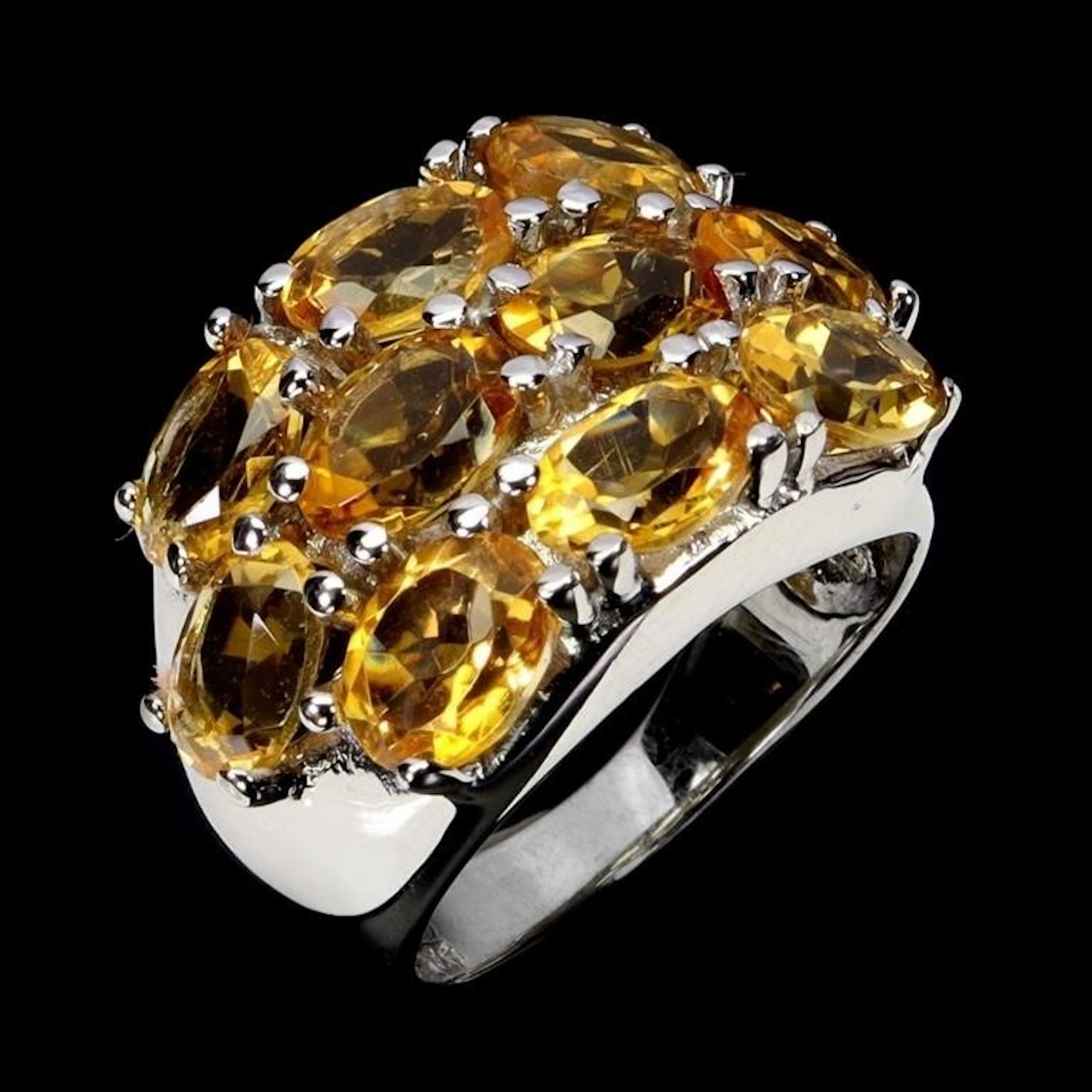Natural Brazil Citrine Ring