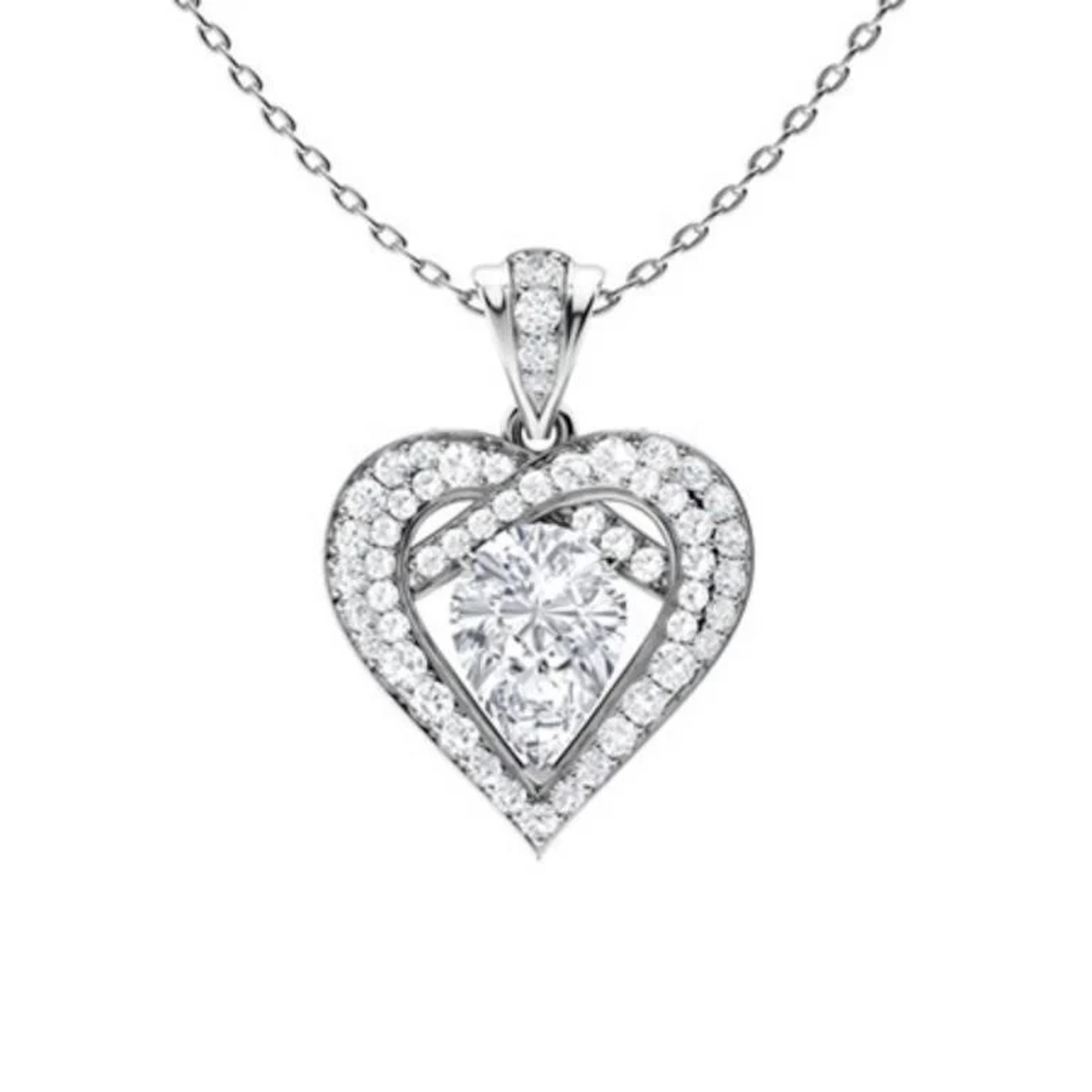 Gold & White Diamonds 3 Cts Necklace - E/VVS
