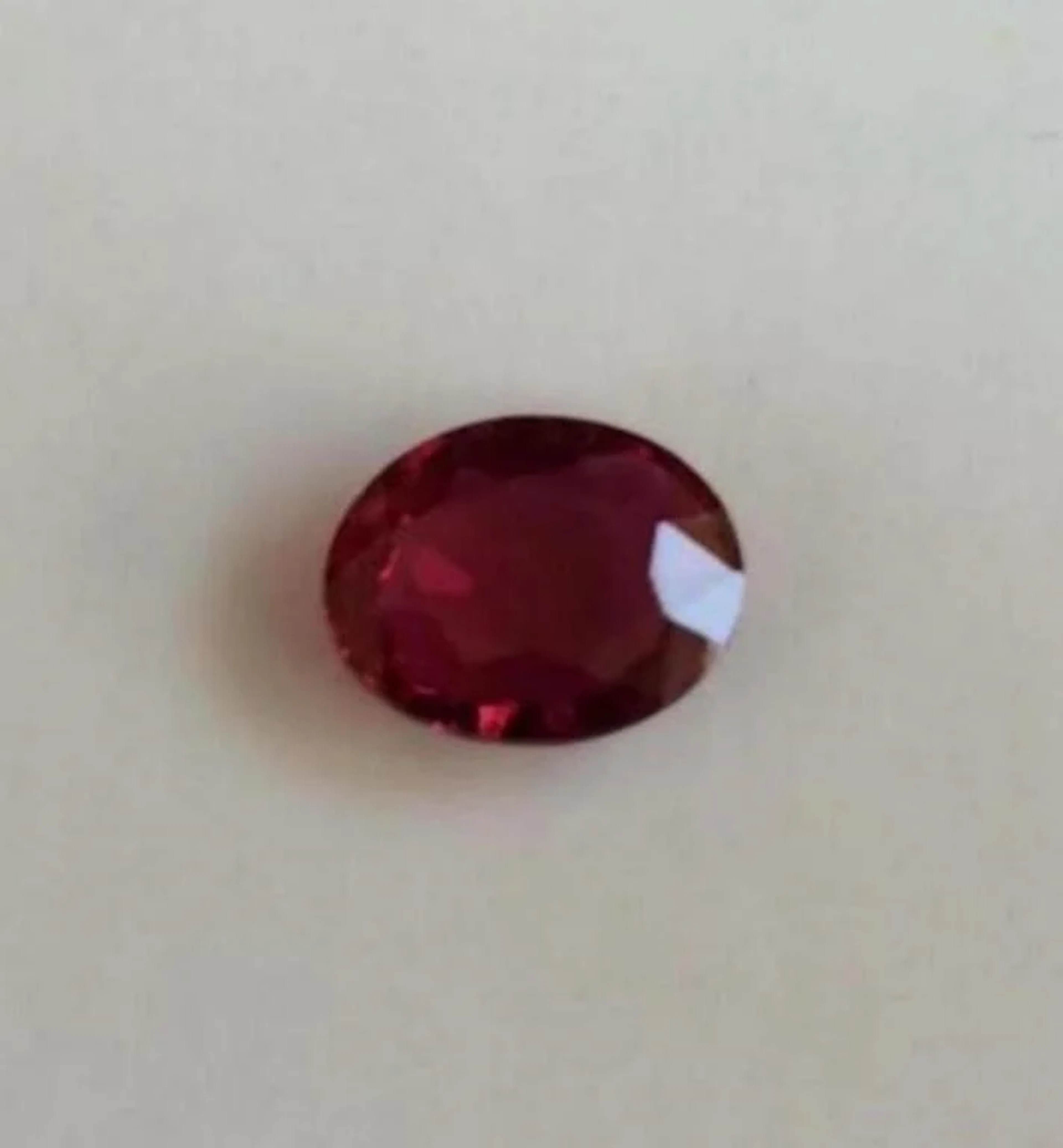 Natural Vivid Red Ruby 1.65 Cts - GRS Certified