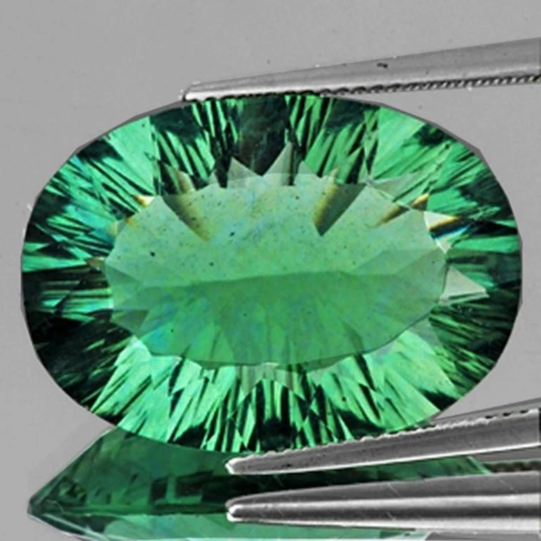 Natural Green Fluorite 44 Cts {Flawless-VVS}