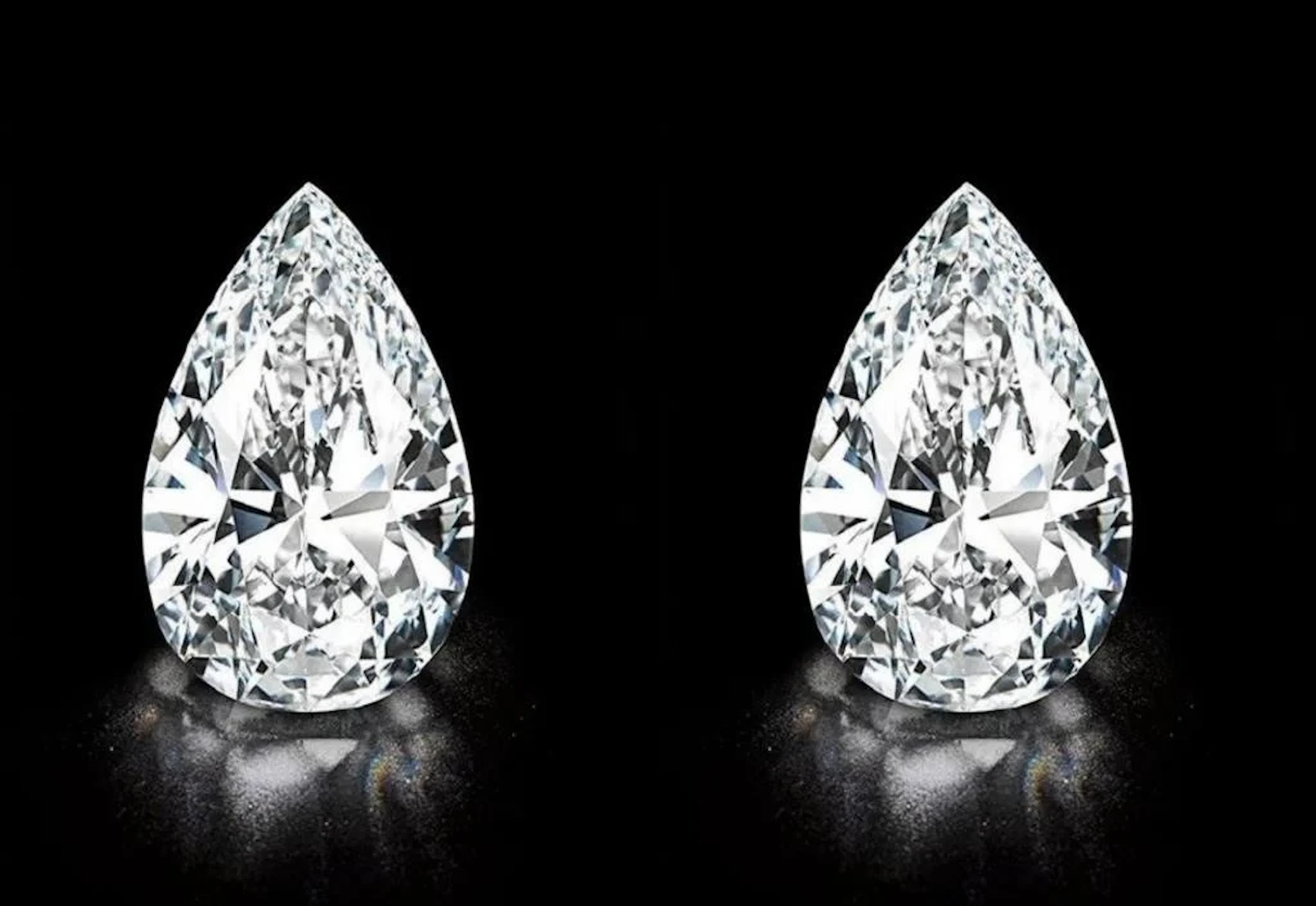 Lab Pear Shape Diamond Pair 9.00 Cts - E/VVS