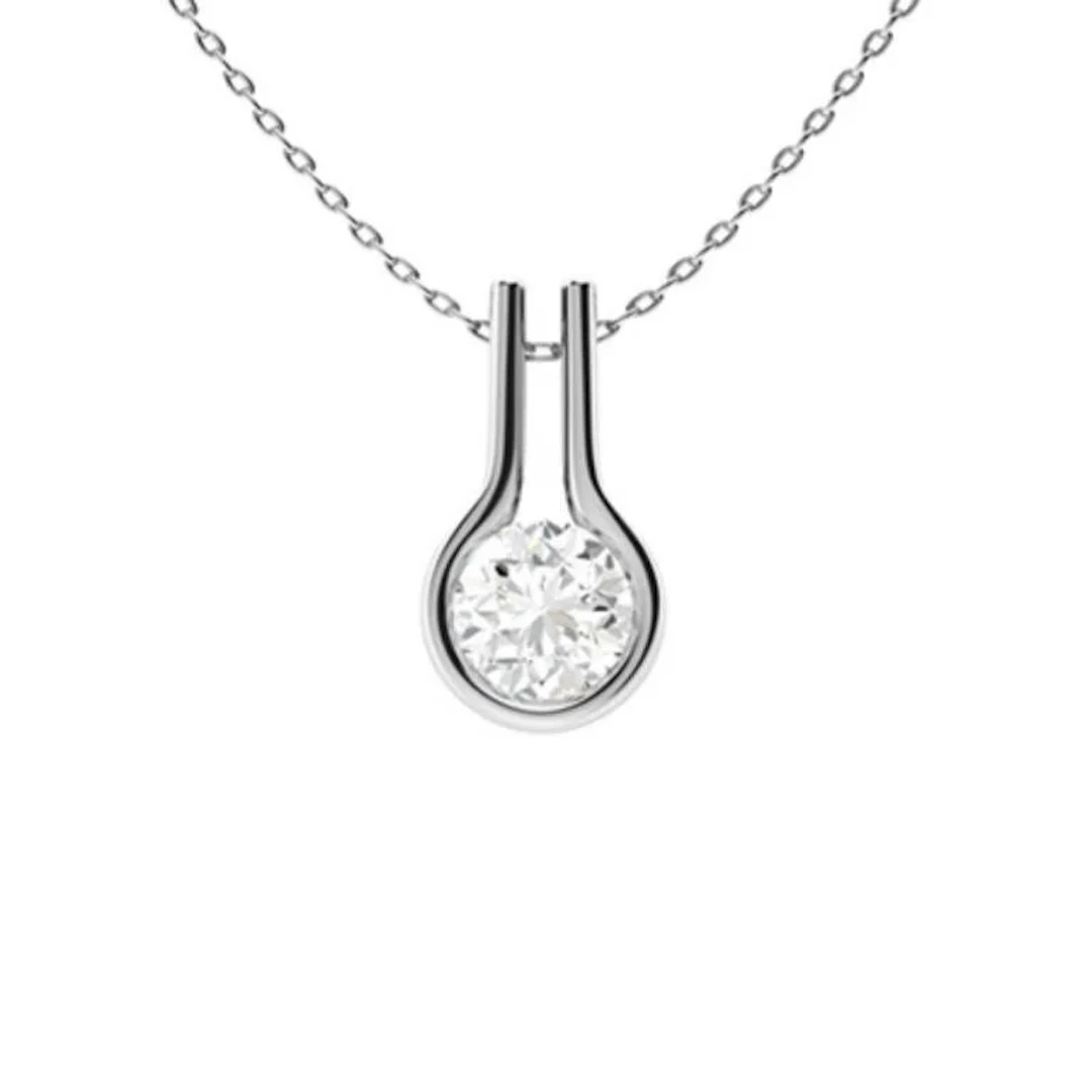 Gold & White Diamonds 2 Cts Necklace - E/VVS