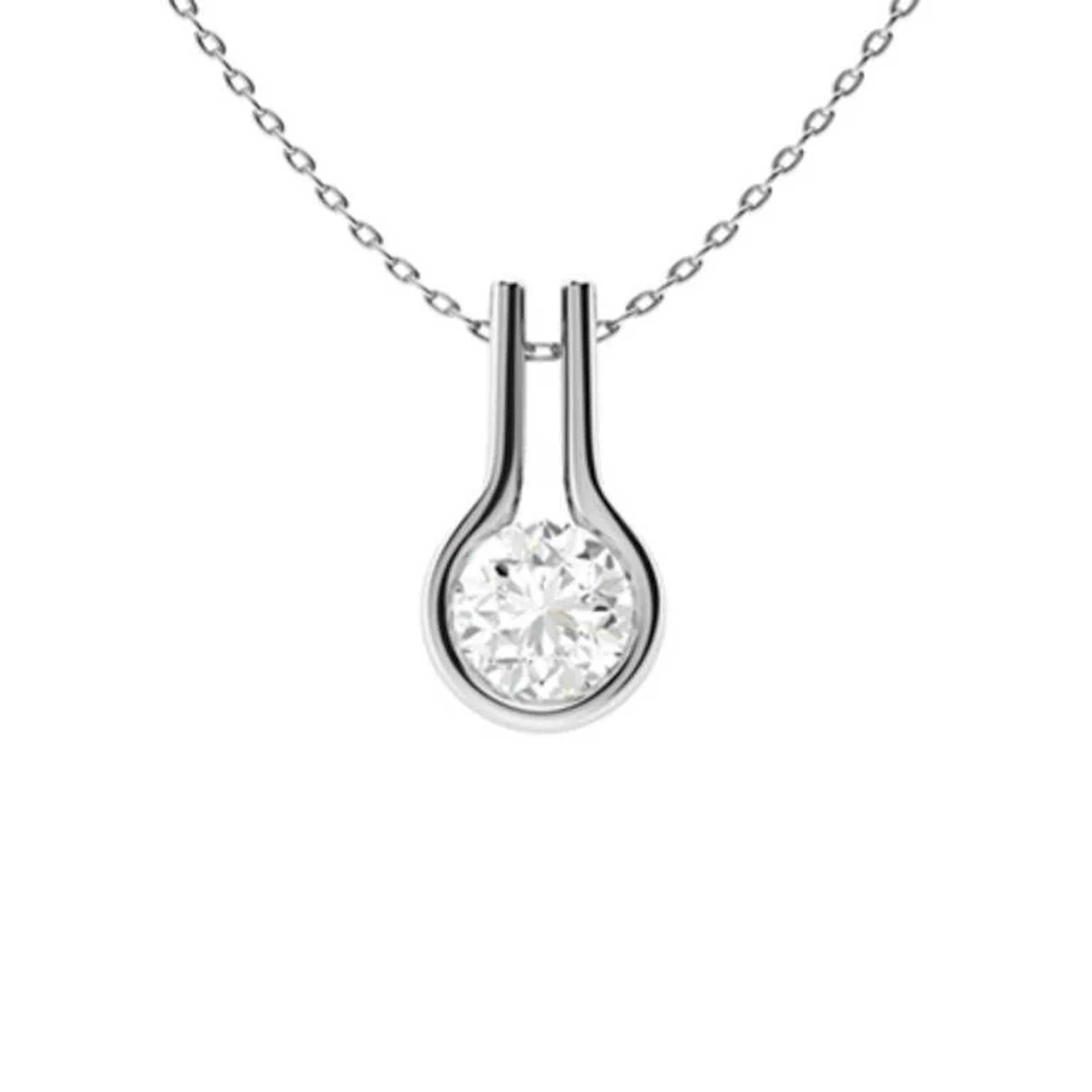 Gold & White Diamonds 2 Cts Necklace - E/VVS
