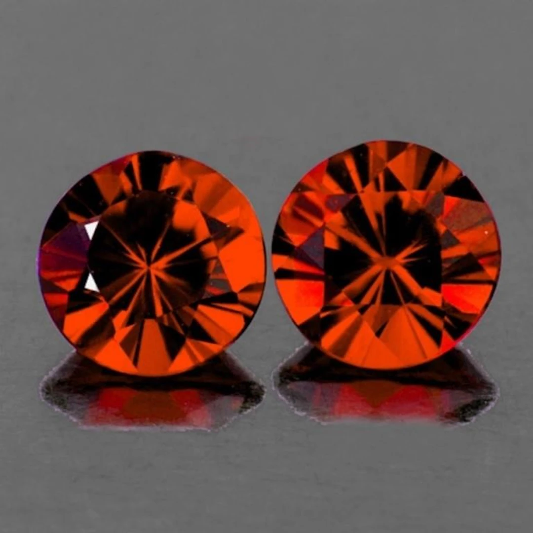 Natural Rare Orange Mahabge Spinel Pair [Flawless-