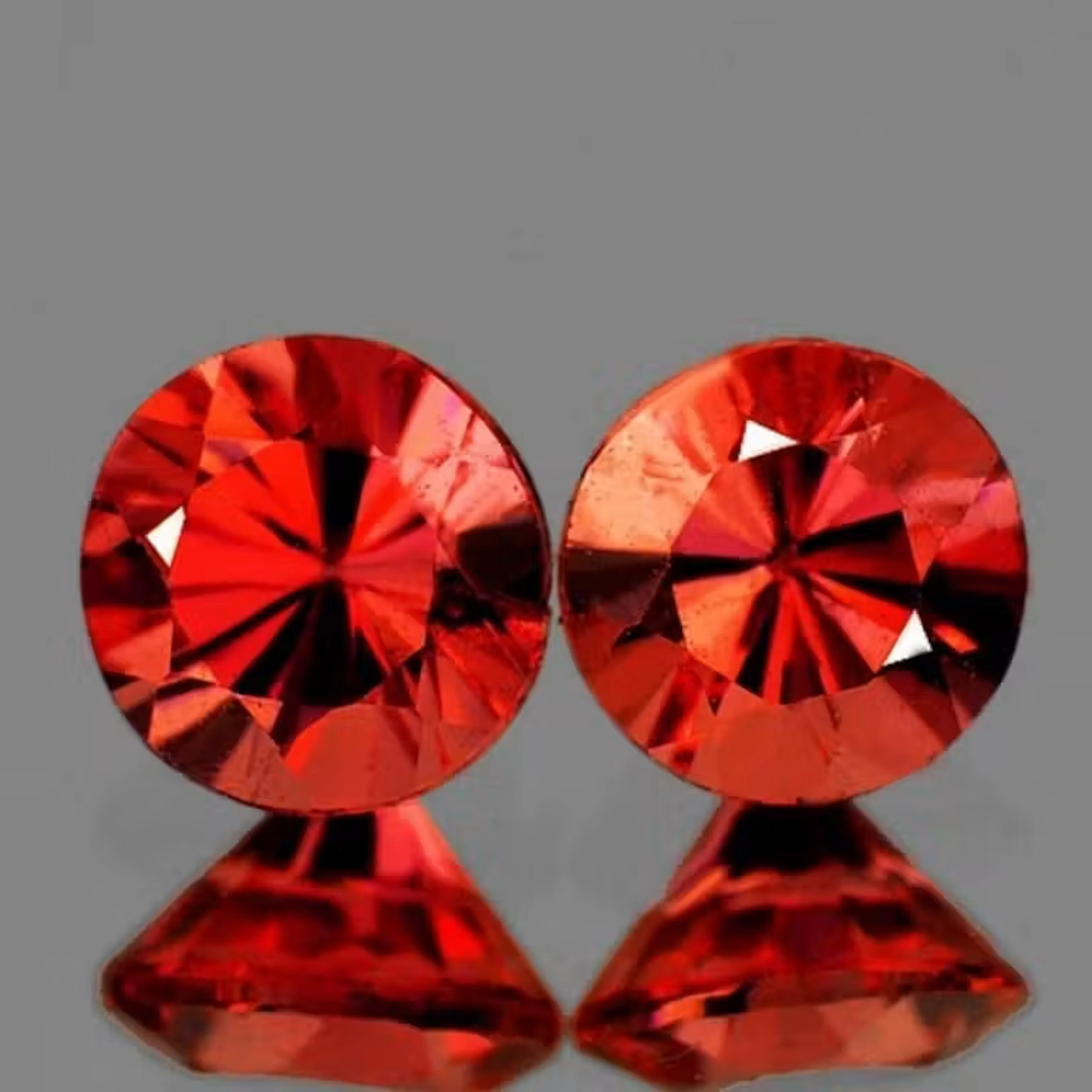 Natural Rare Jedi Burma Orange Spinel Pair[Flawles