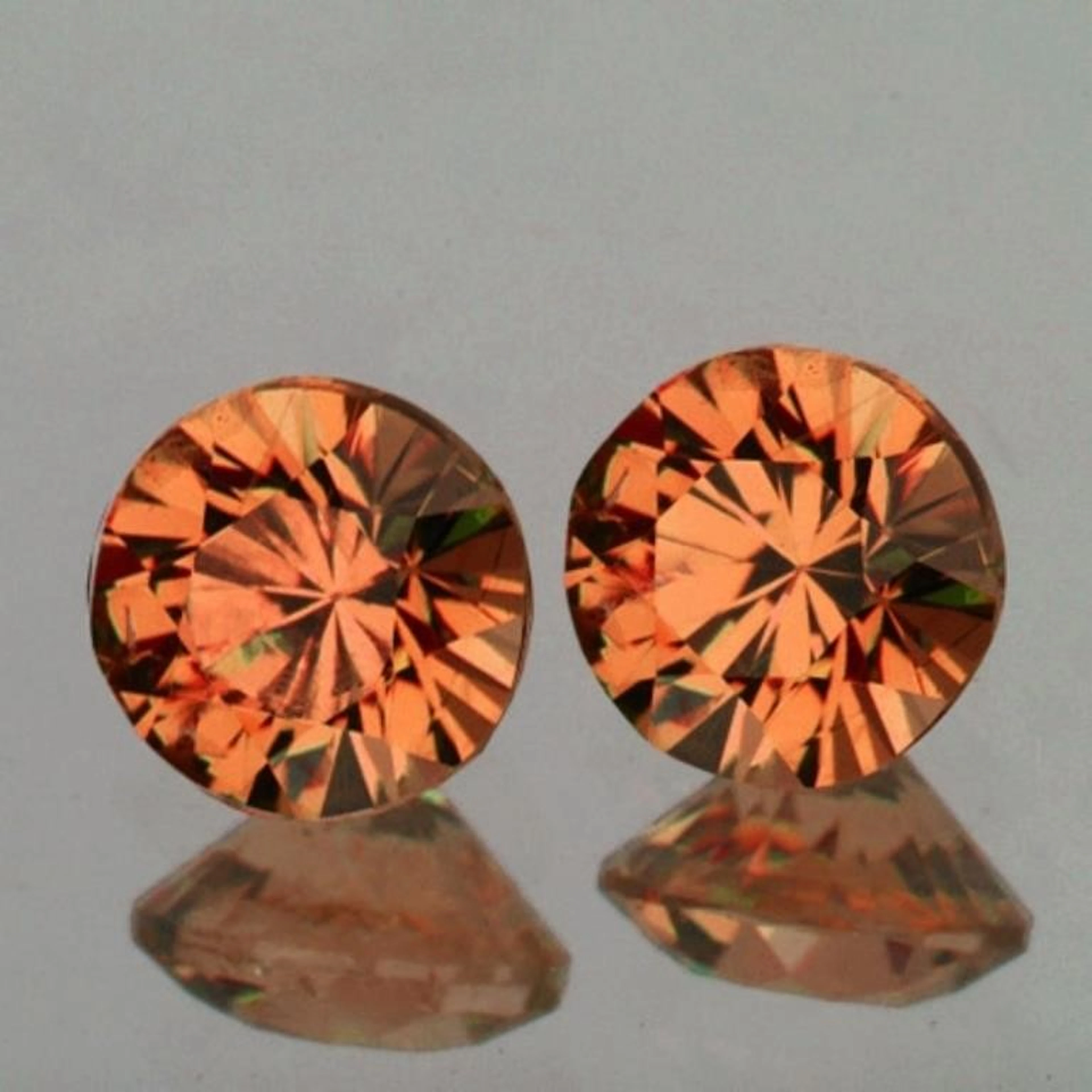 Natural Imperial Orange Mahenge Spinel Pair {Flawl