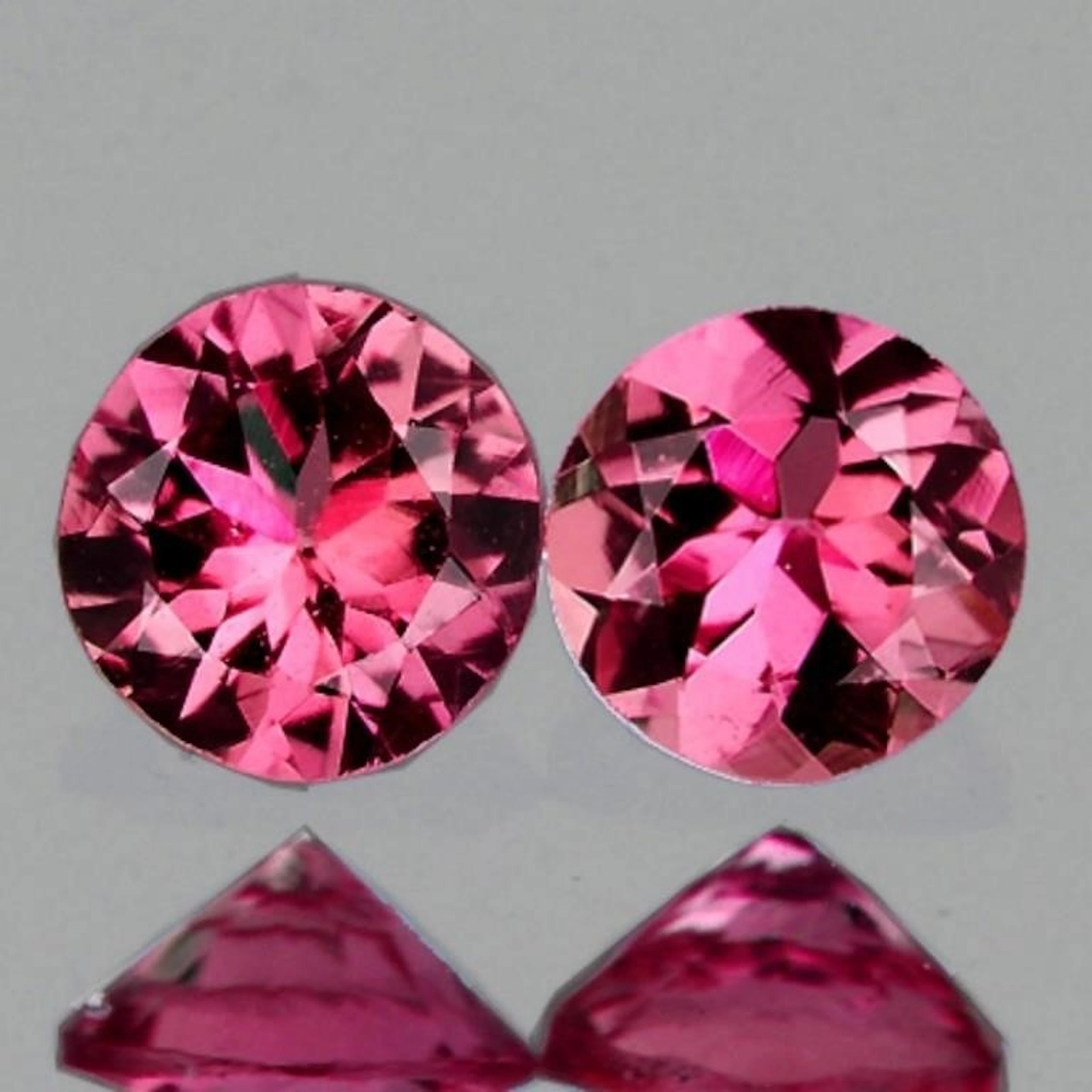 Natural Red Pink Mahenge Spinel Pair {Flawless-VVS