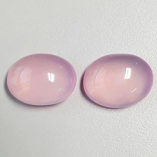 Natural Pastel Pink Rose Quartz Pair 31.14 CT Flaw