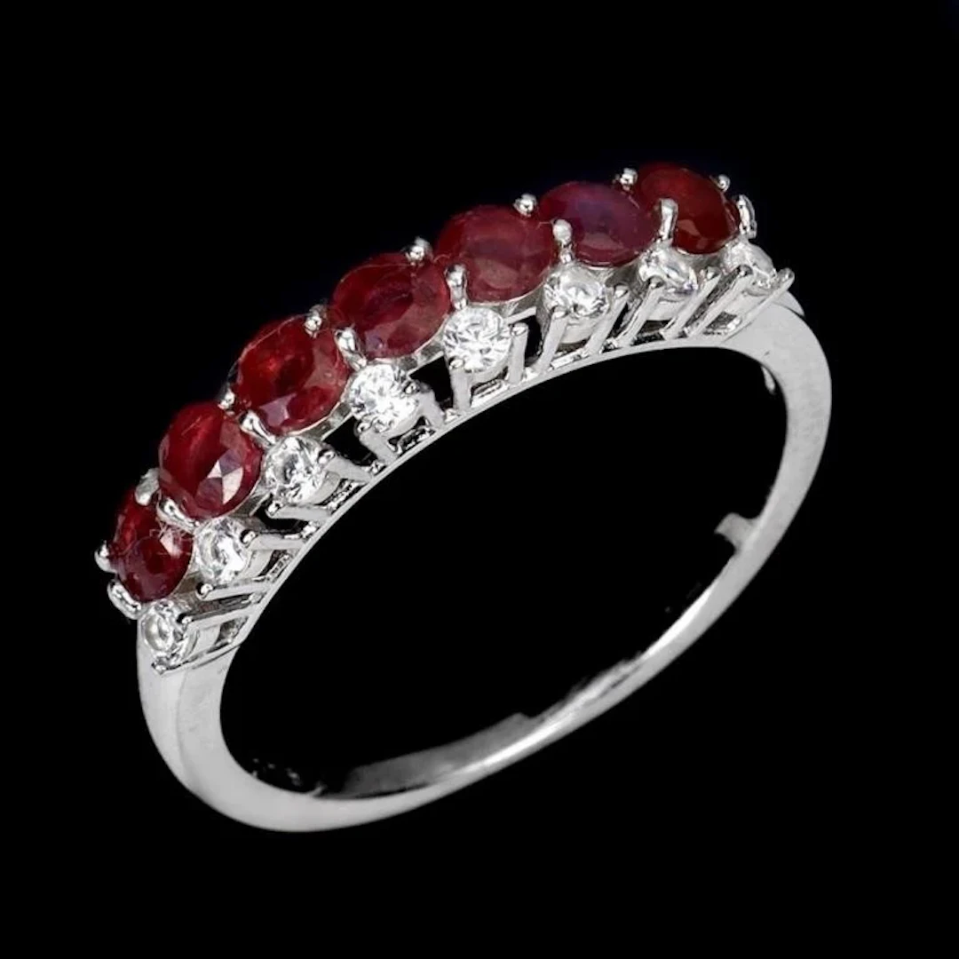 Natural Pigeon Blood Red Ruby Ring