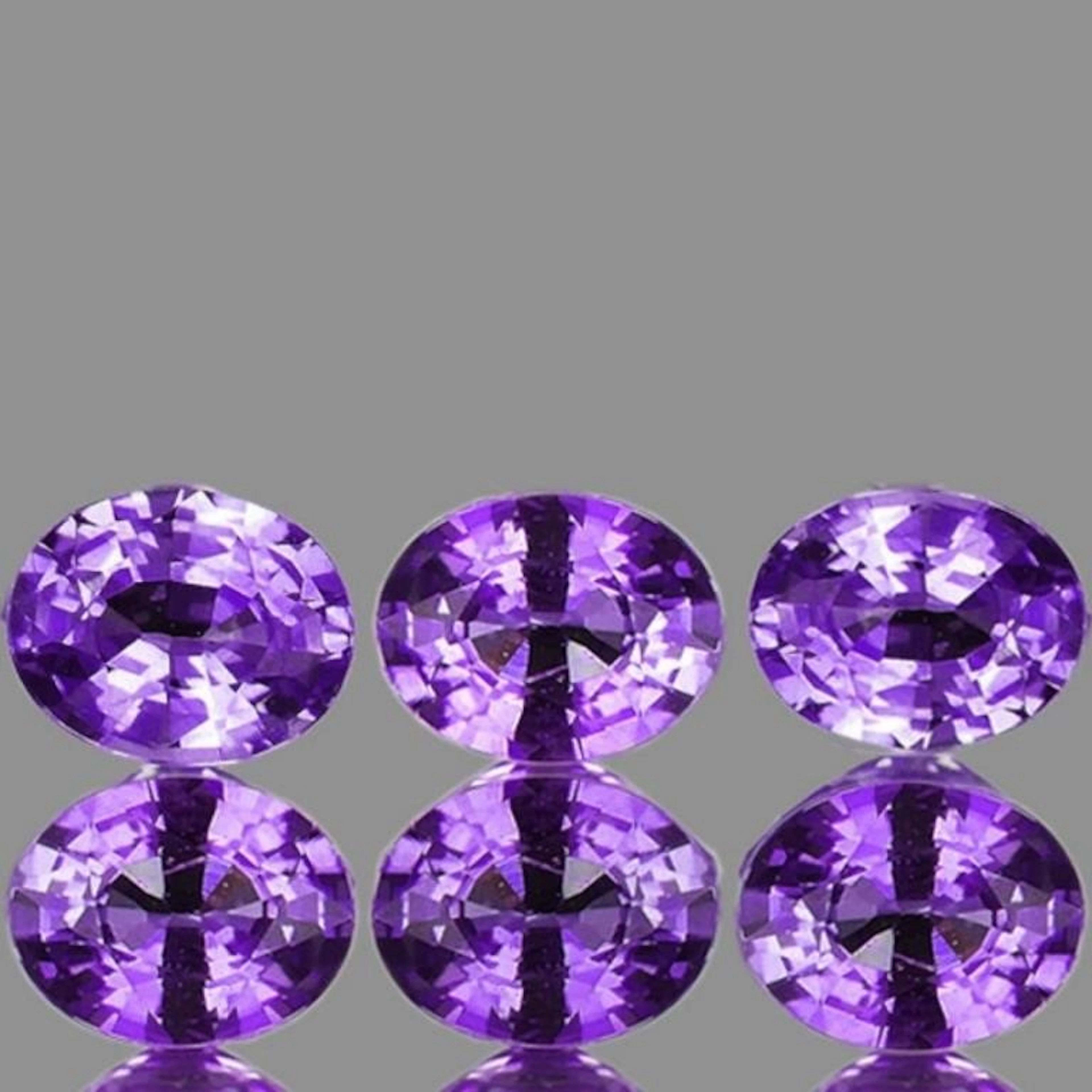 Natural Purple Sapphire 6 Pcs {Flawless-VVS}