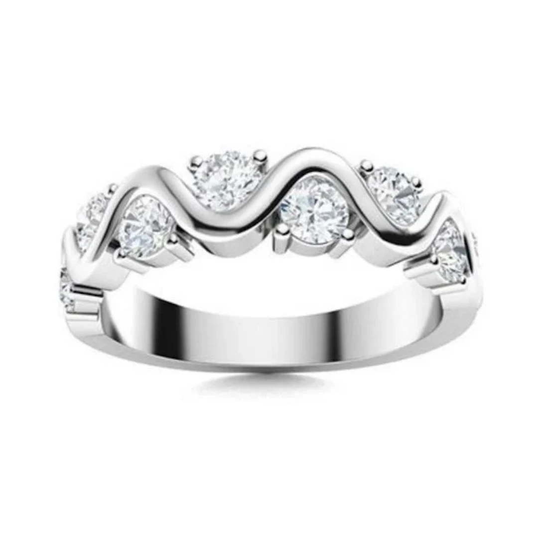 Gold & White Diamond 2 Cts Ring