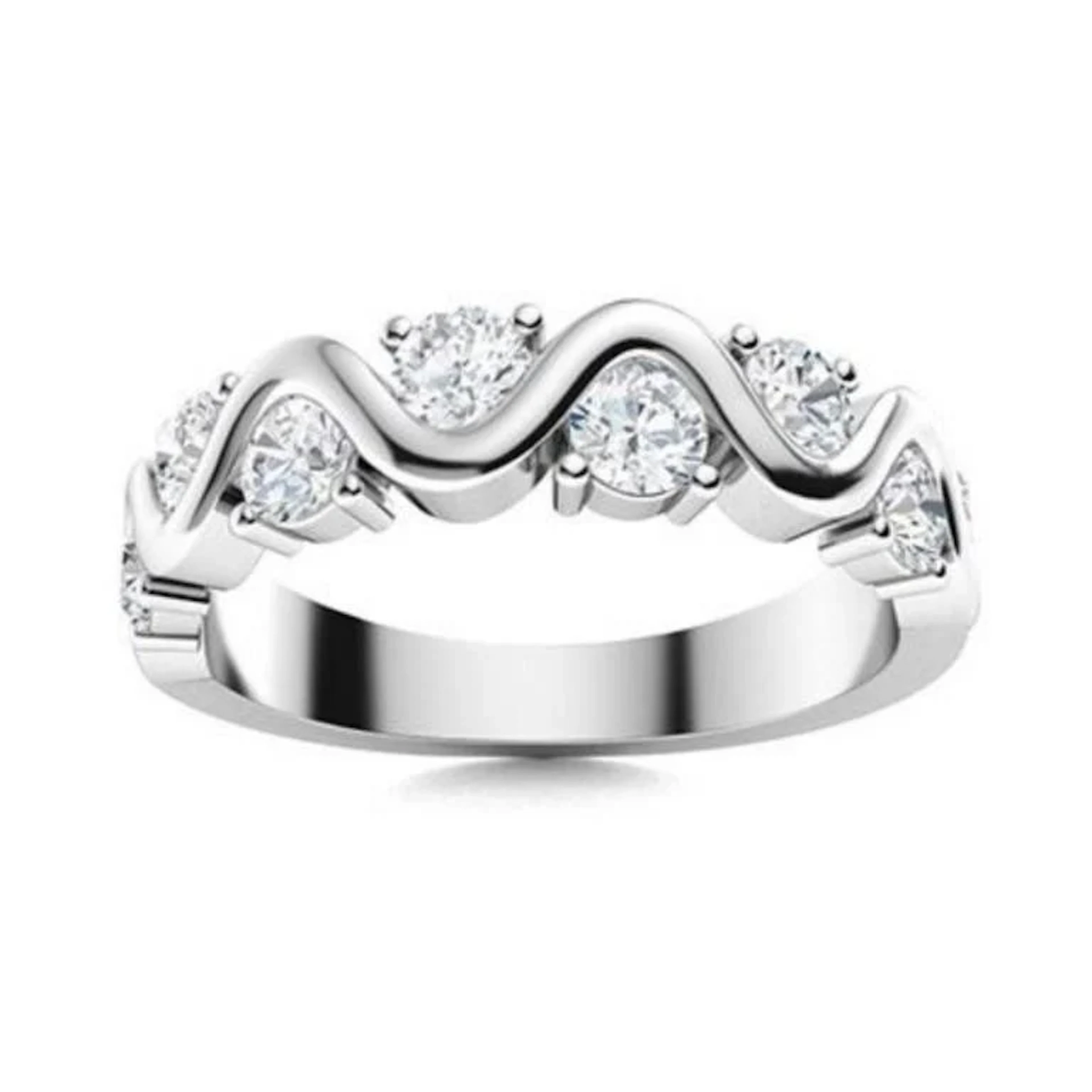 Gold & White Diamond 2 Cts Ring