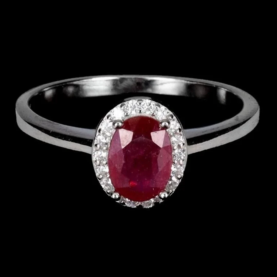 Natural Pigeon Blood Red Ruby Ring