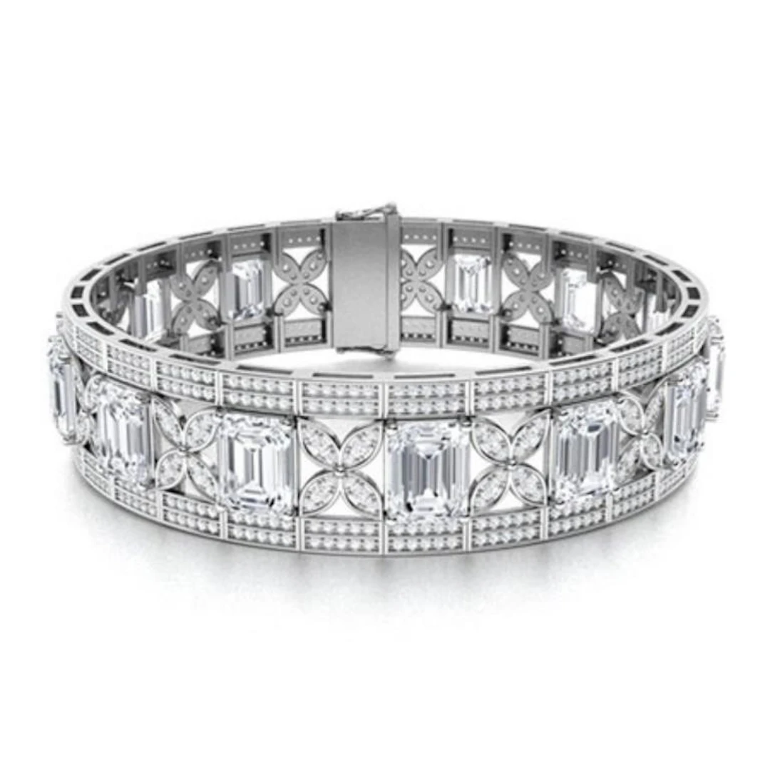 Gold & White Diamonds 51.22 Cts Bracelet