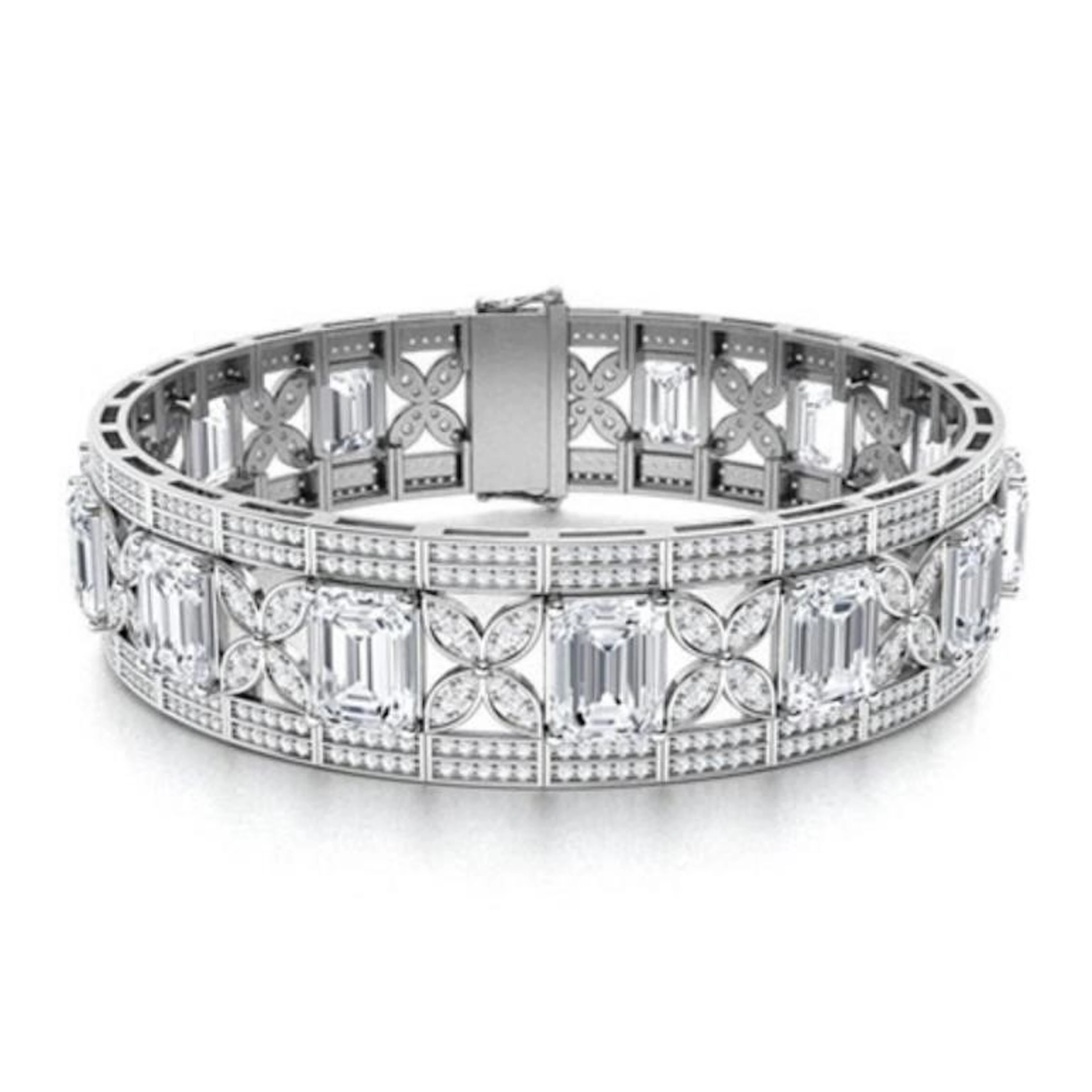 Gold & White Diamonds 51.22 Cts Bracelet