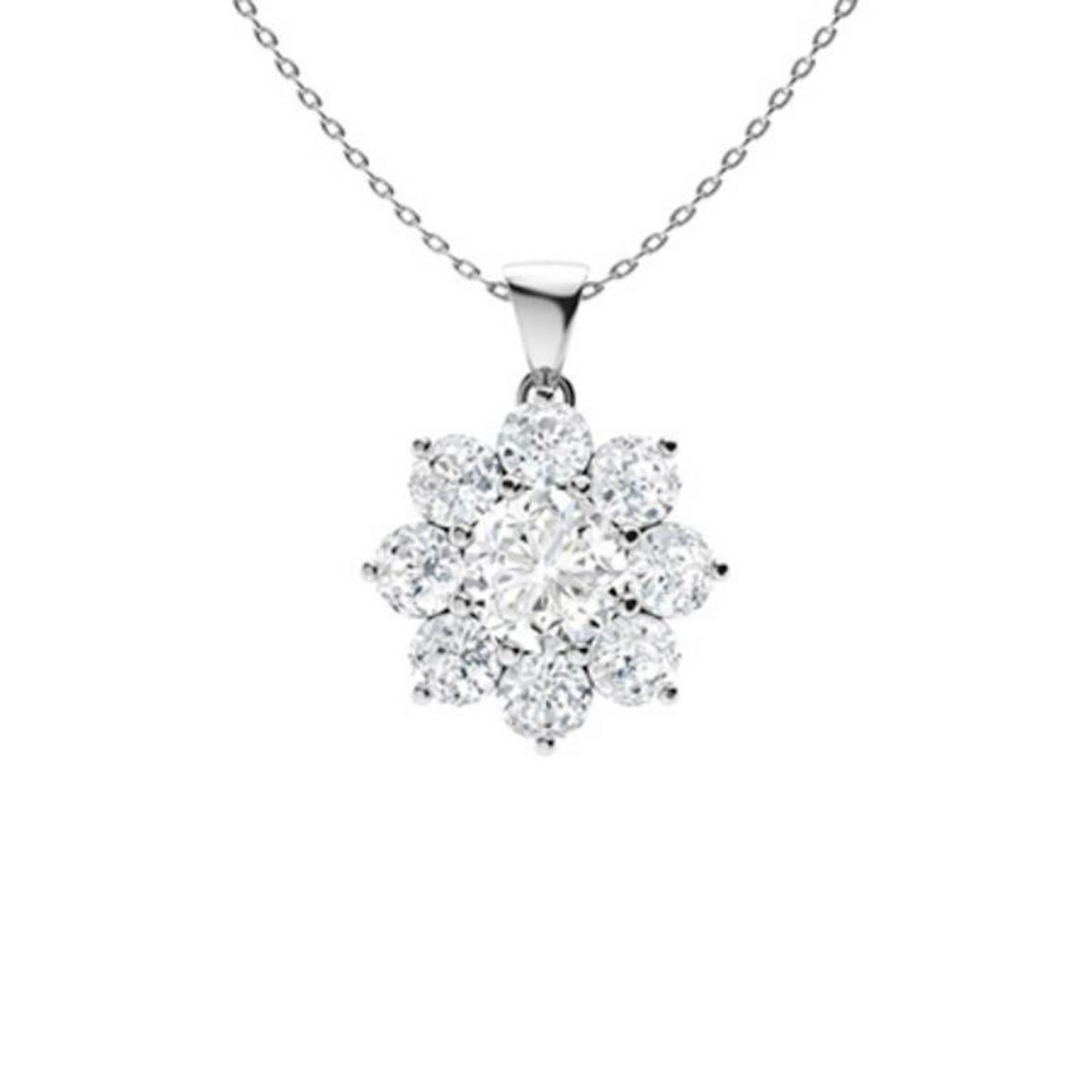 Gold & White Diamonds 2.50 Cts Necklace - E/VVS