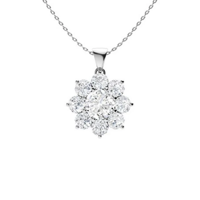 Gold & White Diamonds 2.50 Cts Necklace - E/VVS