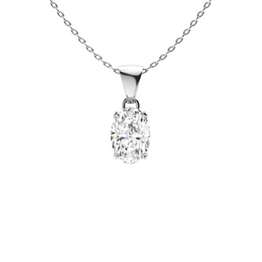 Gold & White Diamonds 2 Cts Necklace - E/VVS