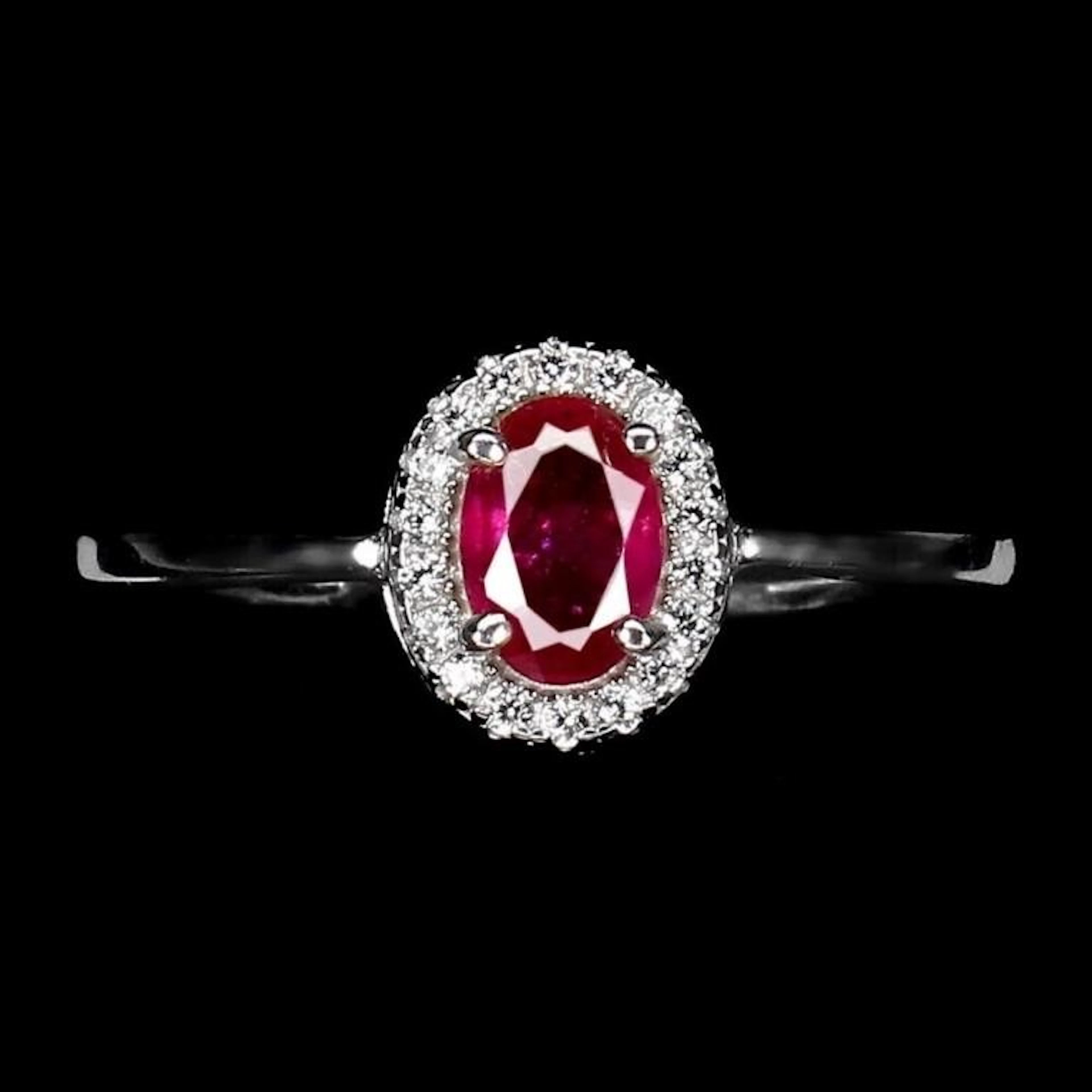 Natural Pigeon Blood Ruby Ring