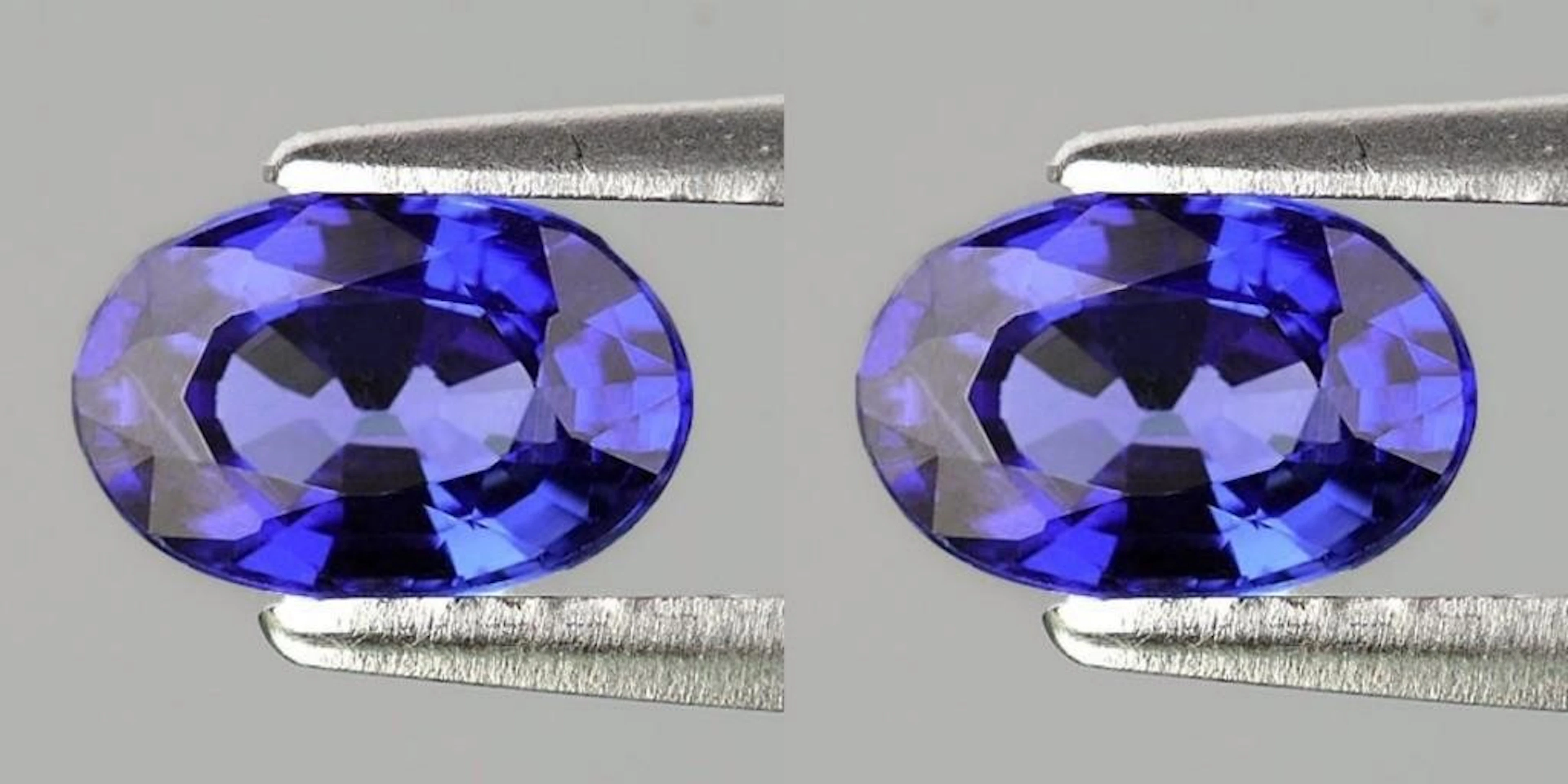 Natural Violet Blue Sapphire Pair {Flawless-VVS}