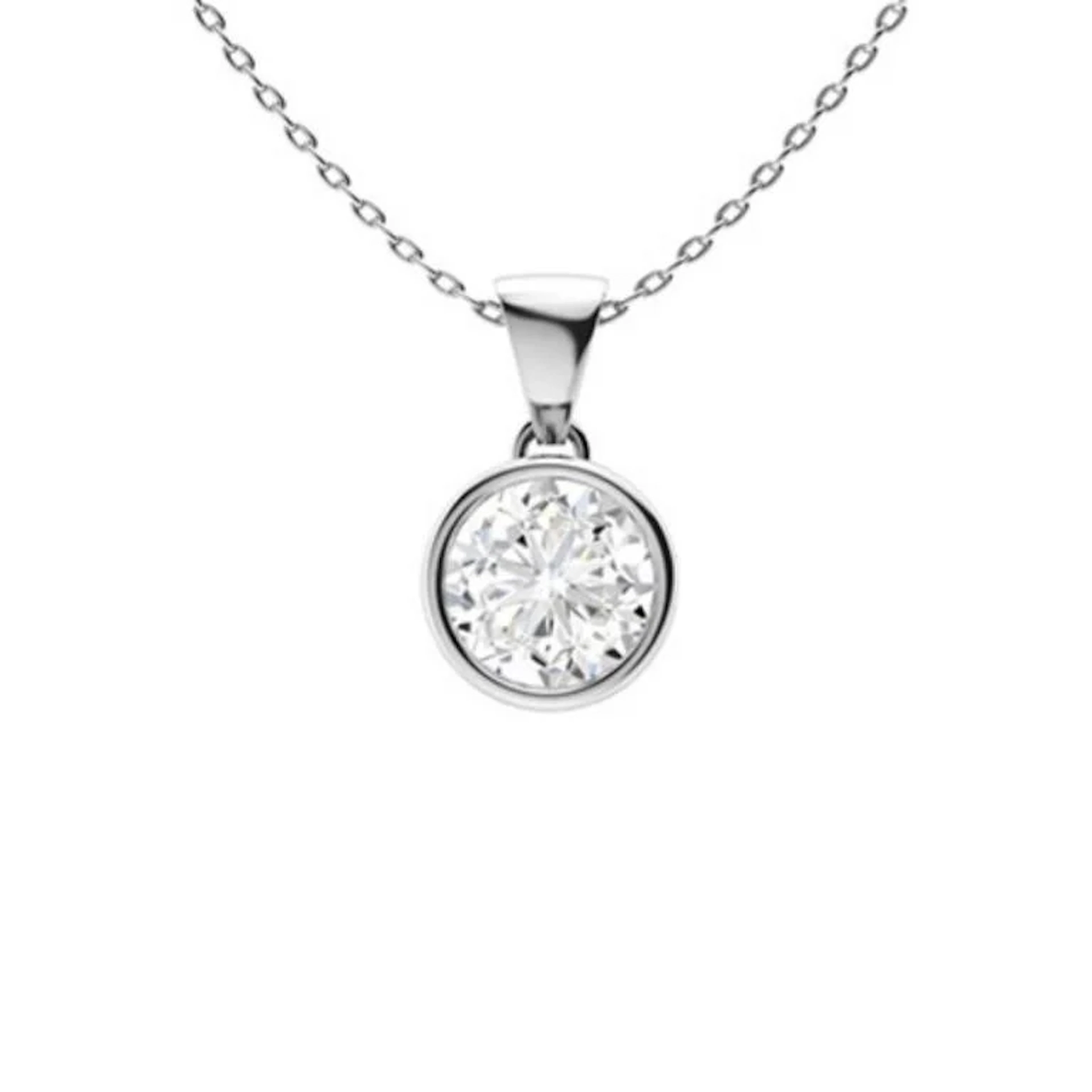 Gold & White Diamonds 2 Cts Necklace - E/VVS