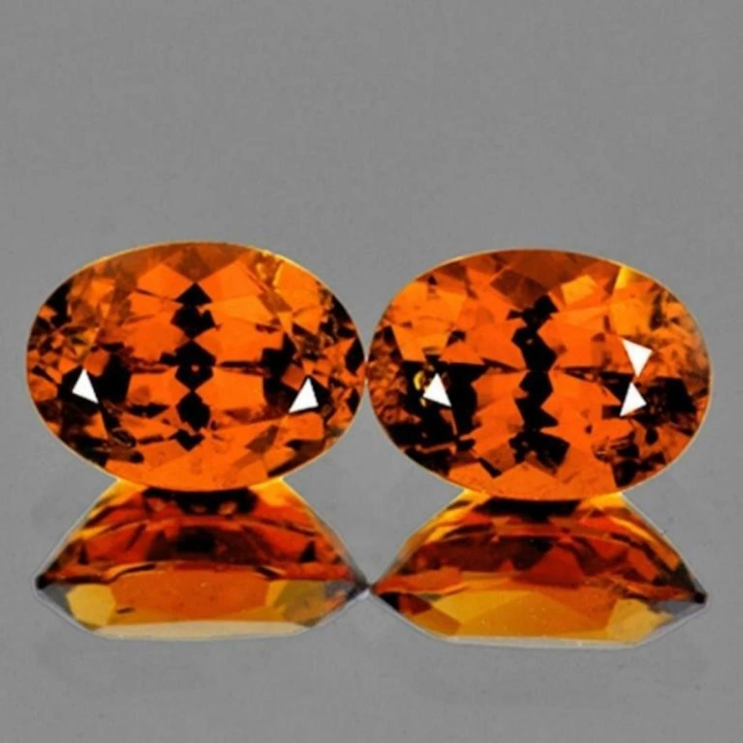 Natural Mandarin Orange Spessartite Garnet 7x5 MM