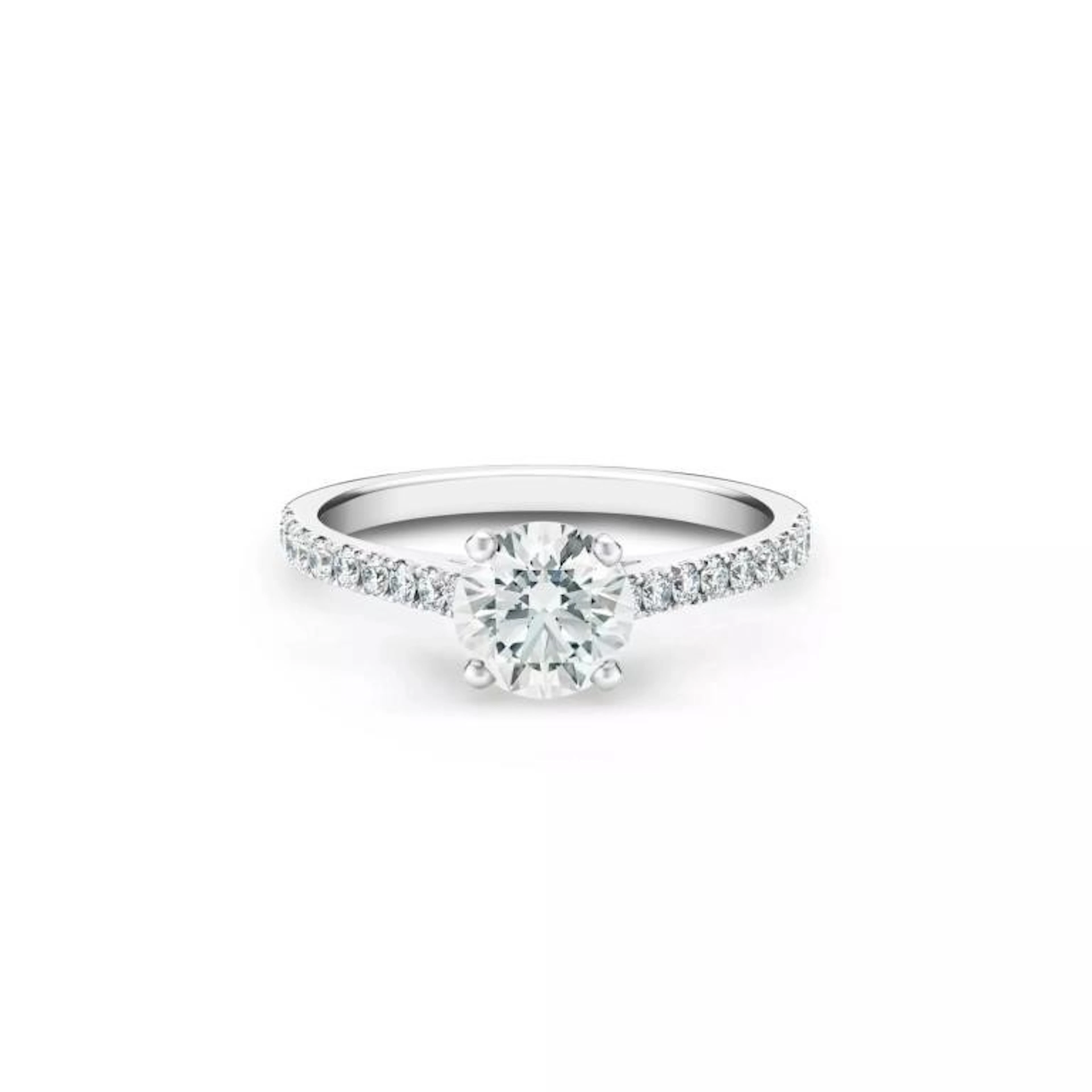 Gold & Lab Diamond 2.50 Cts Ring - E/VVS