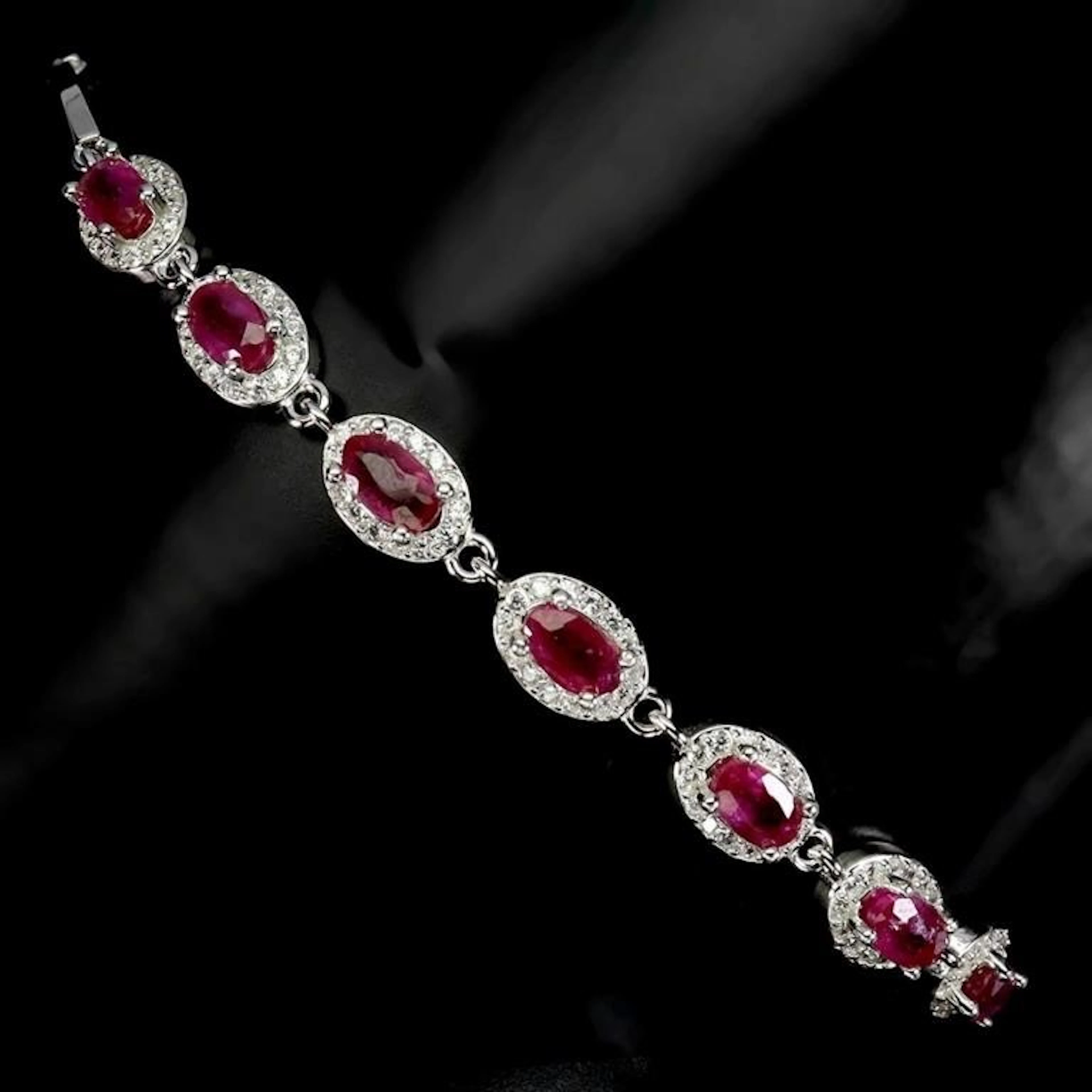 Natural Pigeon Blood Red Ruby Bracelet