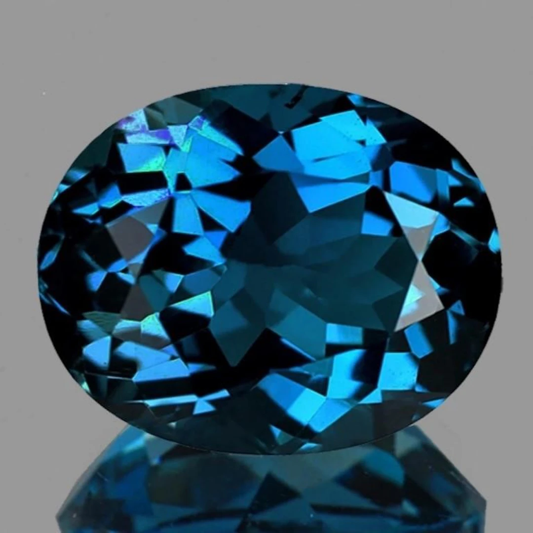 Natural Intense London Blue Topaz {Flawless-VVS}