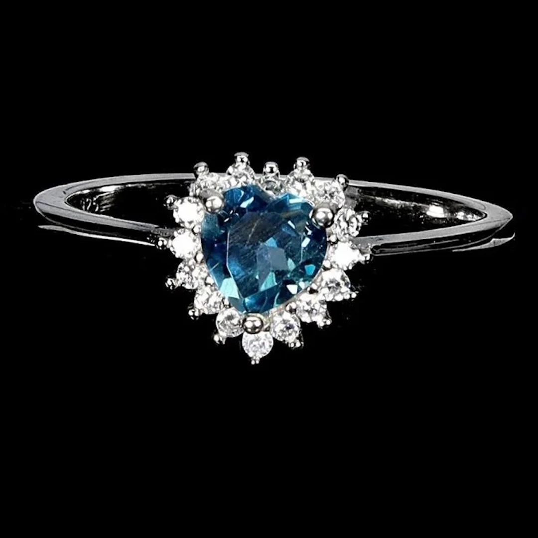 Natural Heart London Blue Topaz