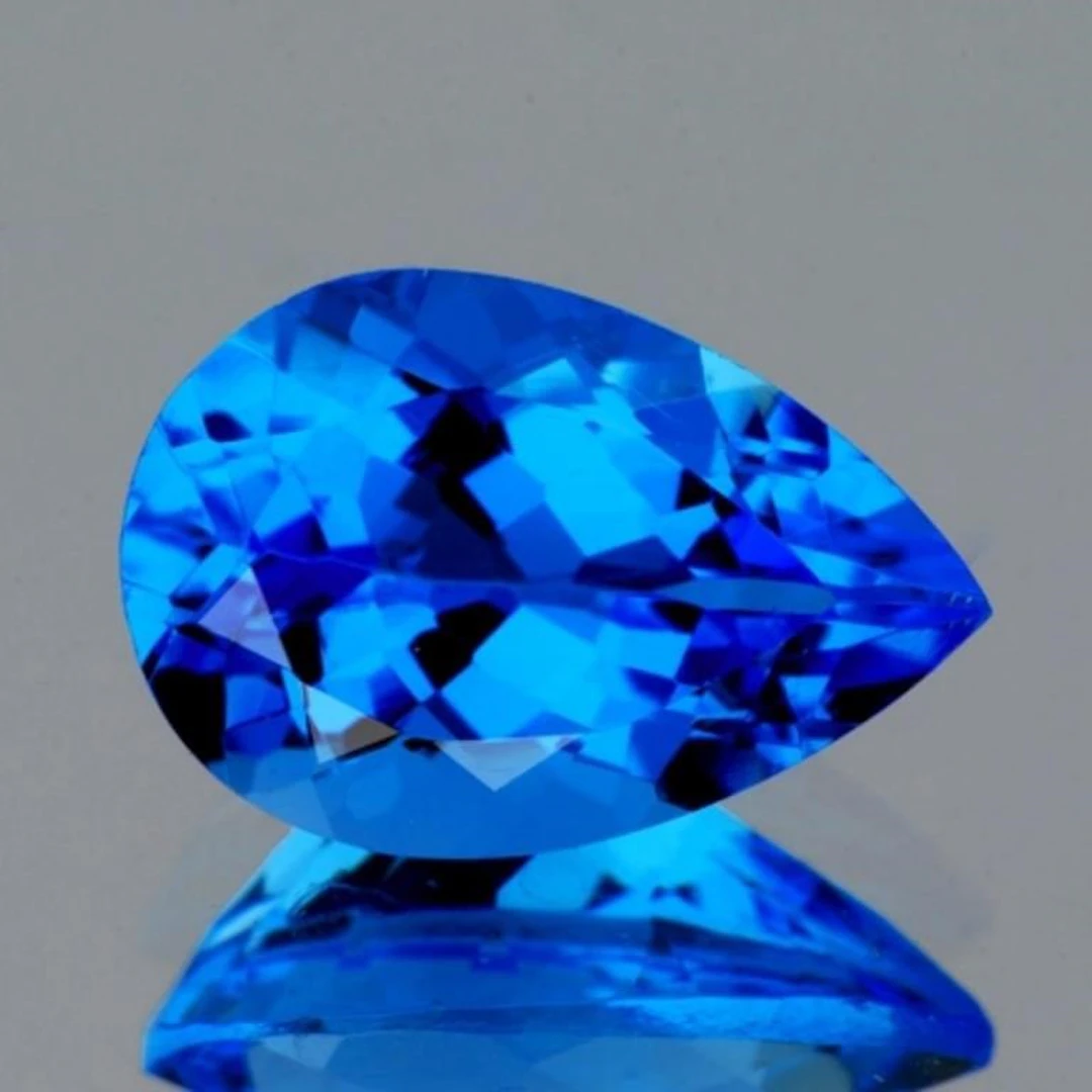Natural AAA Swiss Blue Topaz {Flawless-VVS1}