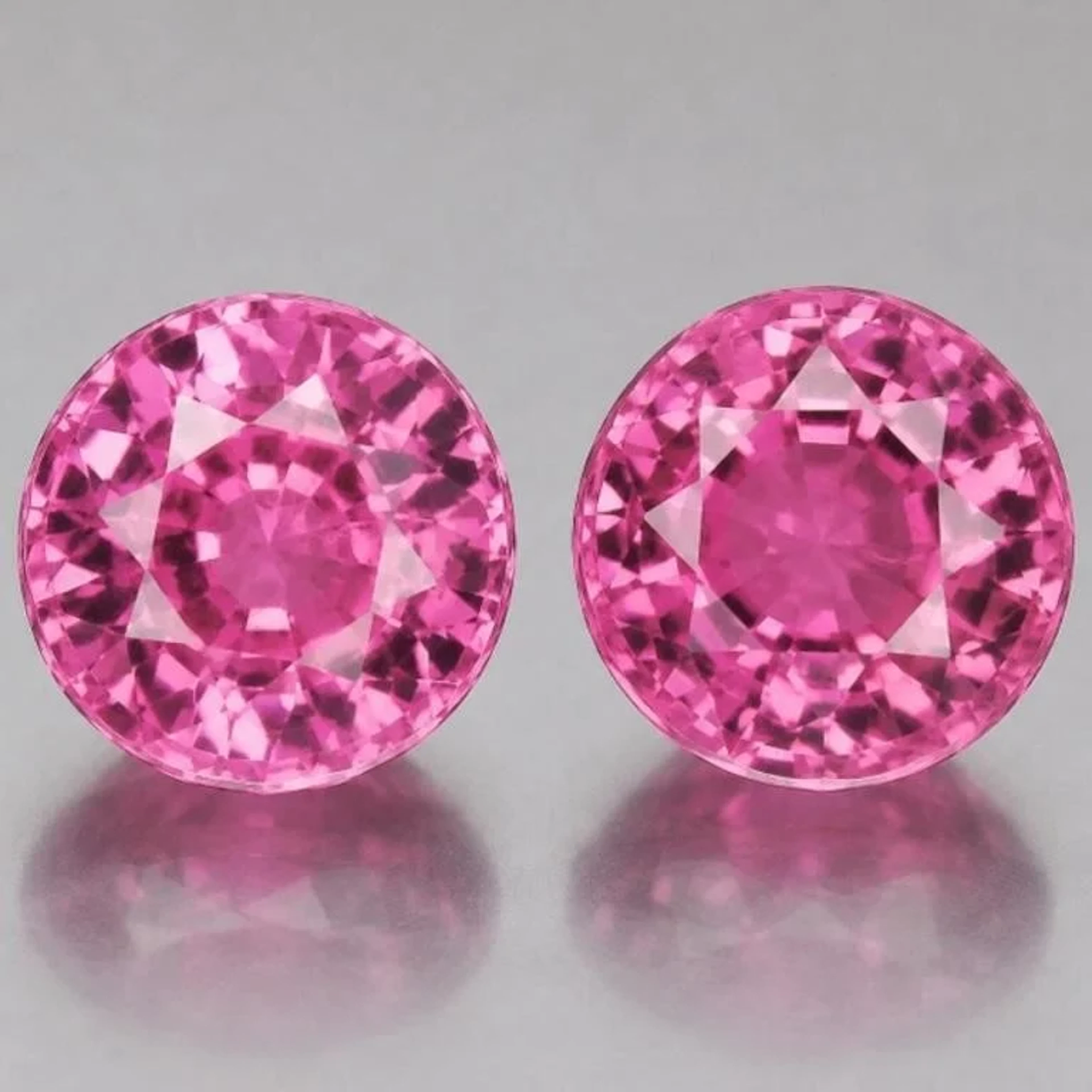 Natural Mahenge Pink Spinel Pair [Flawless-VVS]