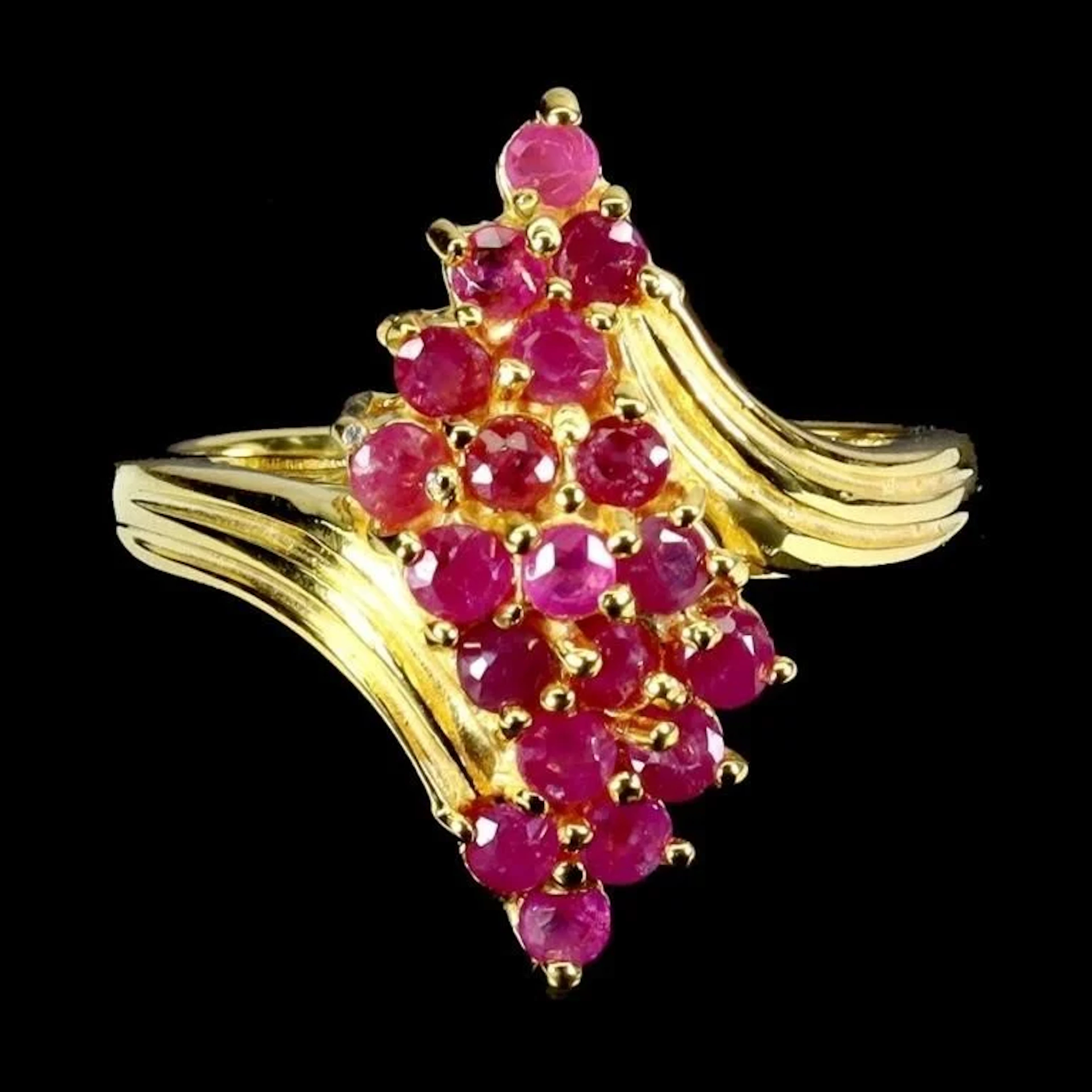 Natural Red Ruby Ring