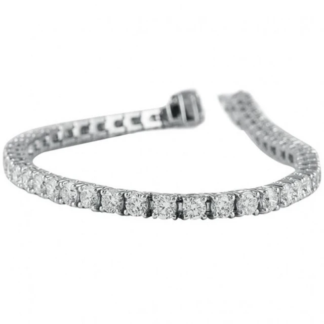 18k Gold & Brilliant White Diamonds 23.52 Cts Brac