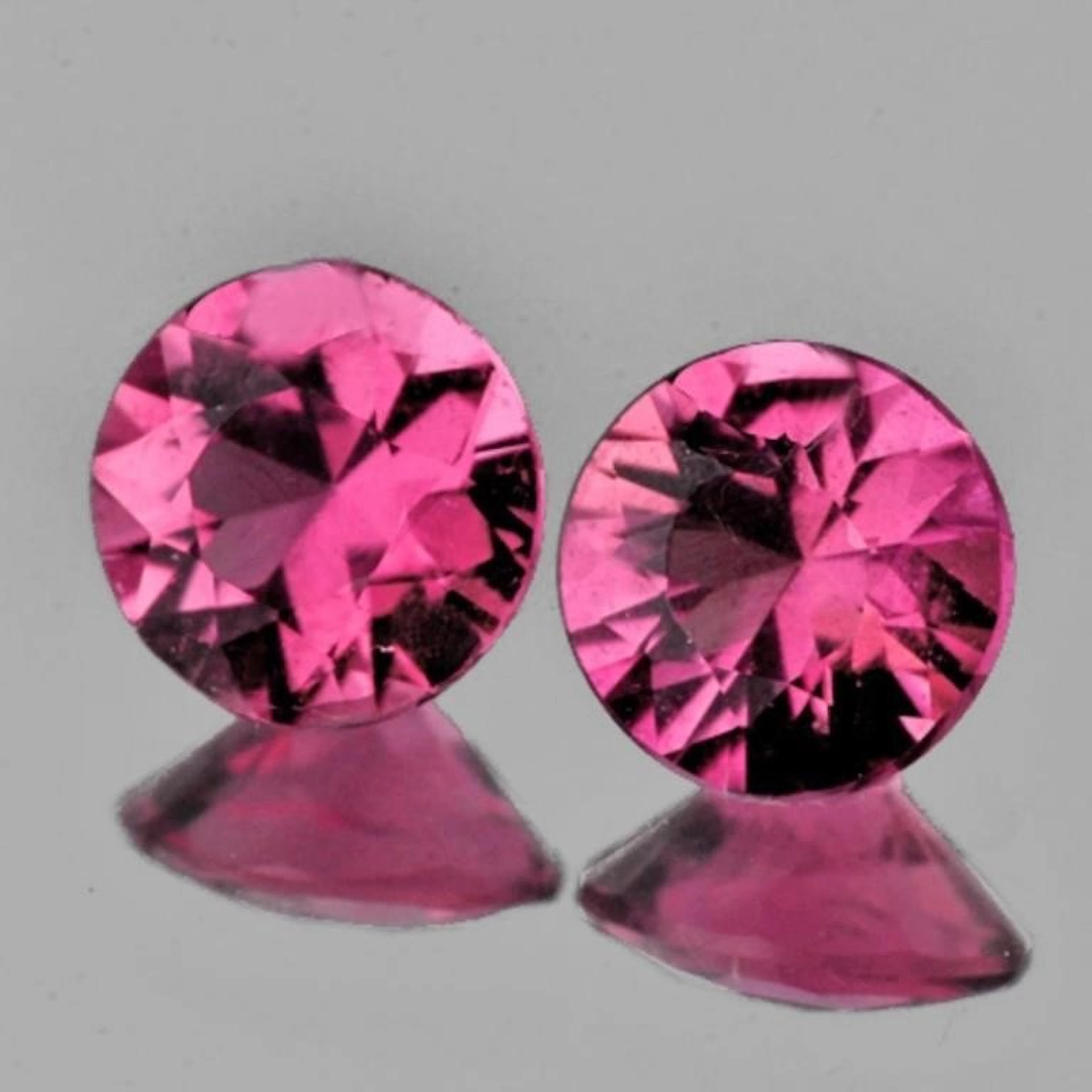 Natural Brilliant Pink Tourmaline Pair {VVS}