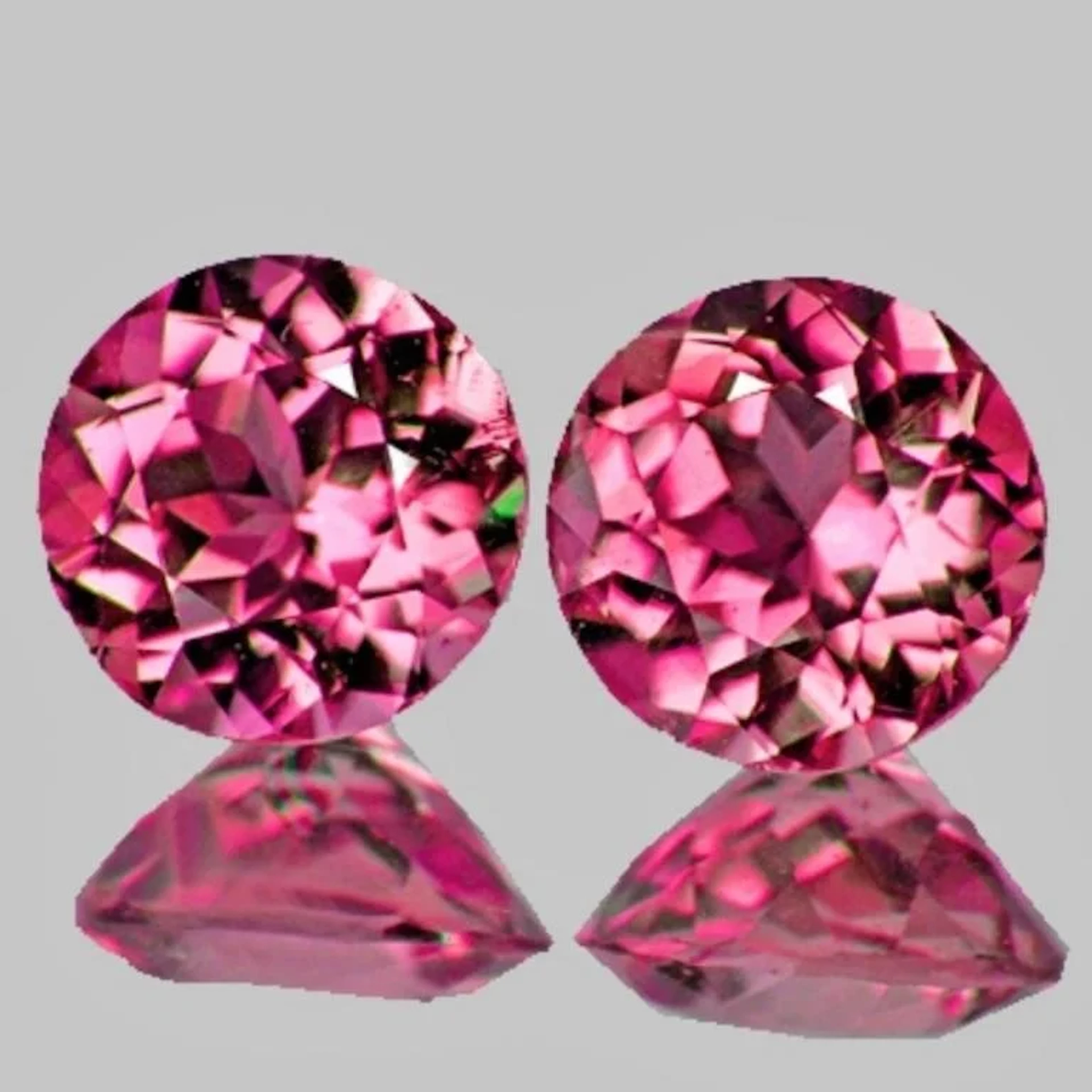 Natural Pink Tourmaline Pair {Flawless-VVS1}