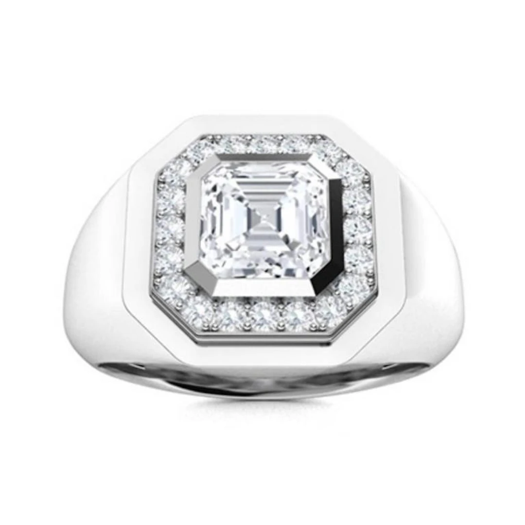 Gold & White Diamond 2.37 Cts Ring - E/VVS