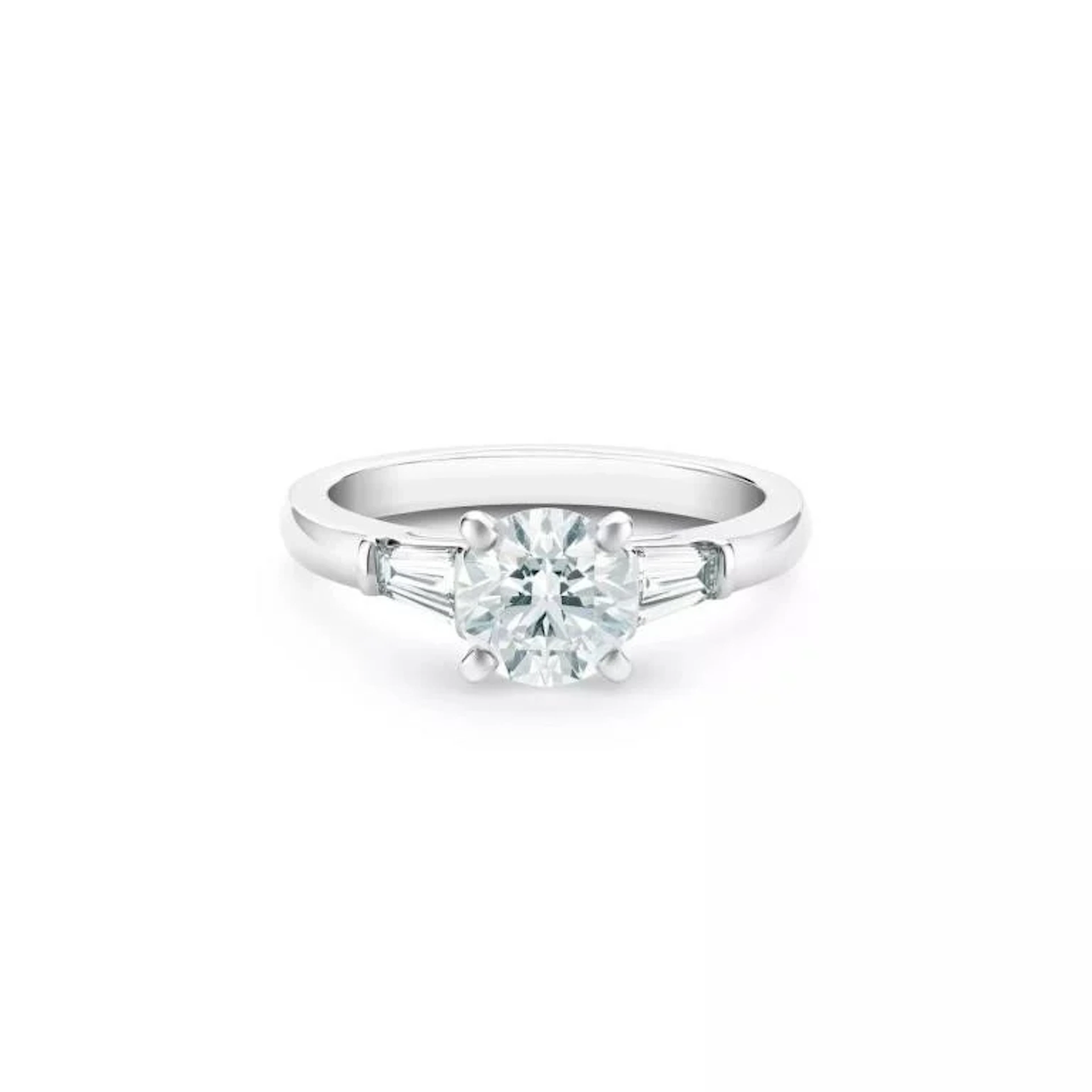 Gold & White Diamond 3.12 Cts Ring - E/VVS