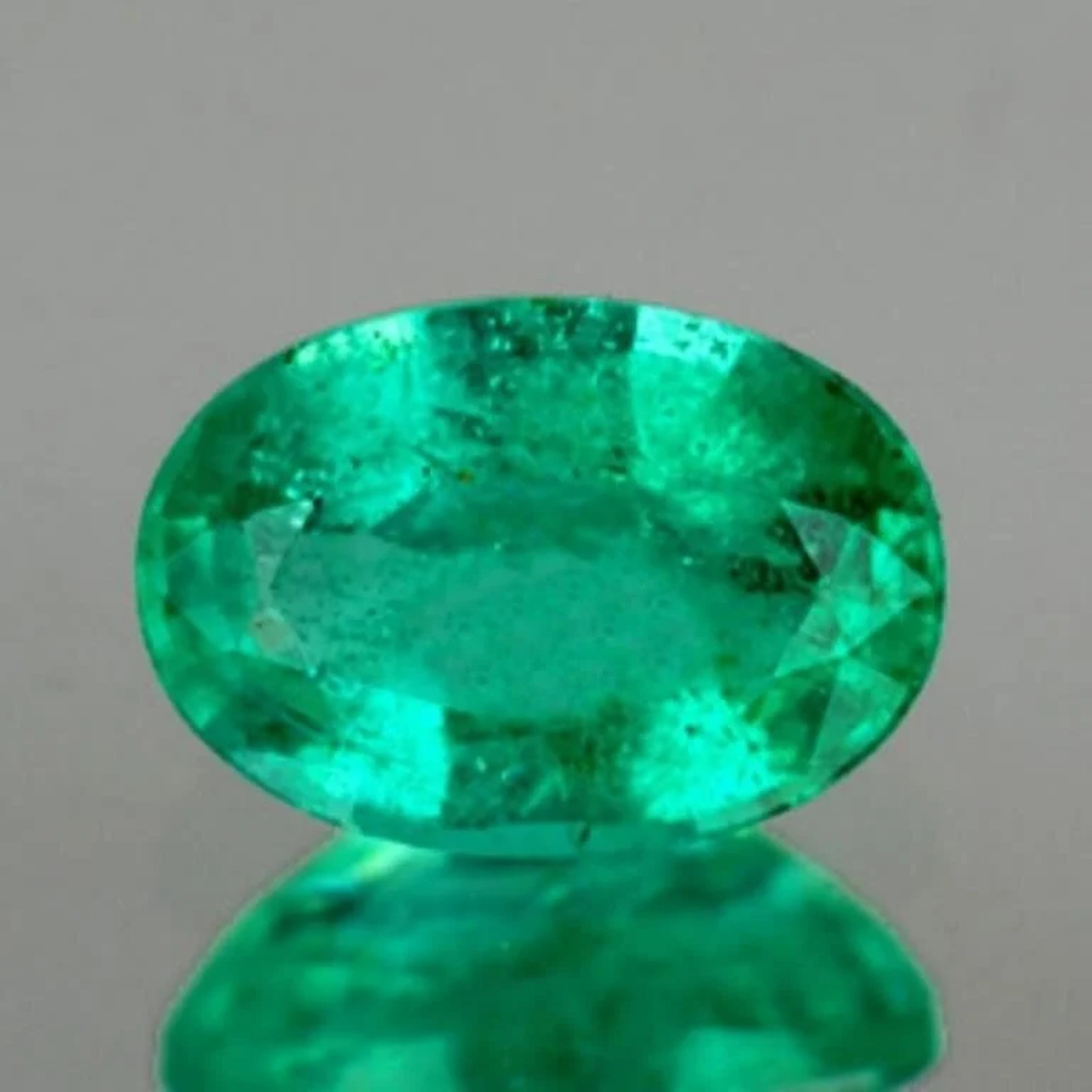 Natural Oval Blue Green Emerald