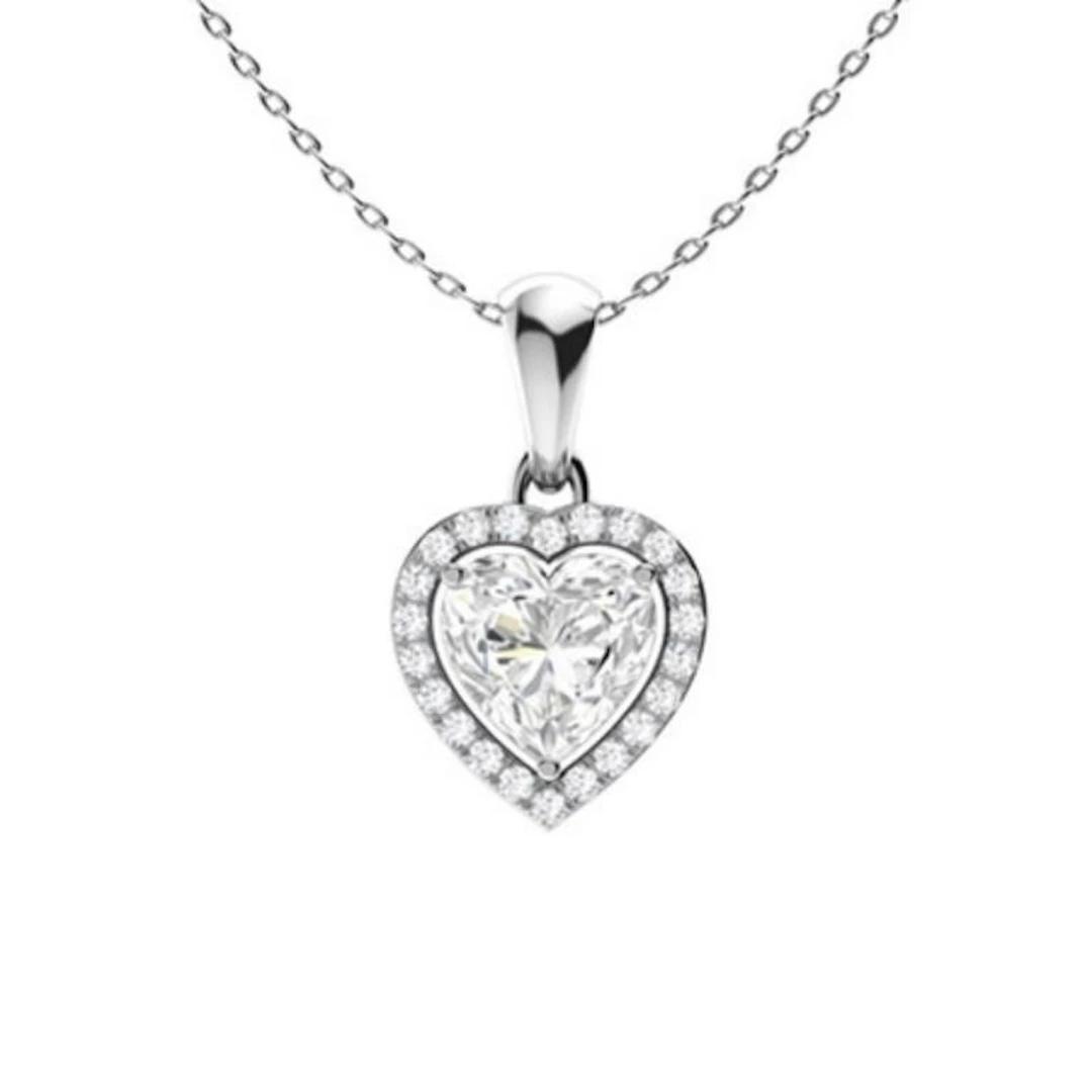 Gold & White Diamonds 2 Cts Necklace - E/VVS