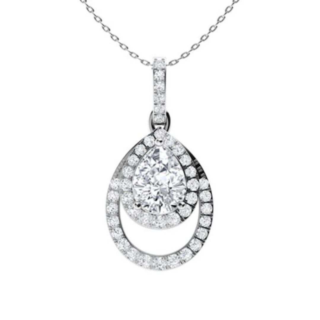 Gold & White Diamonds 2.50 Cts Necklace - E/VVS