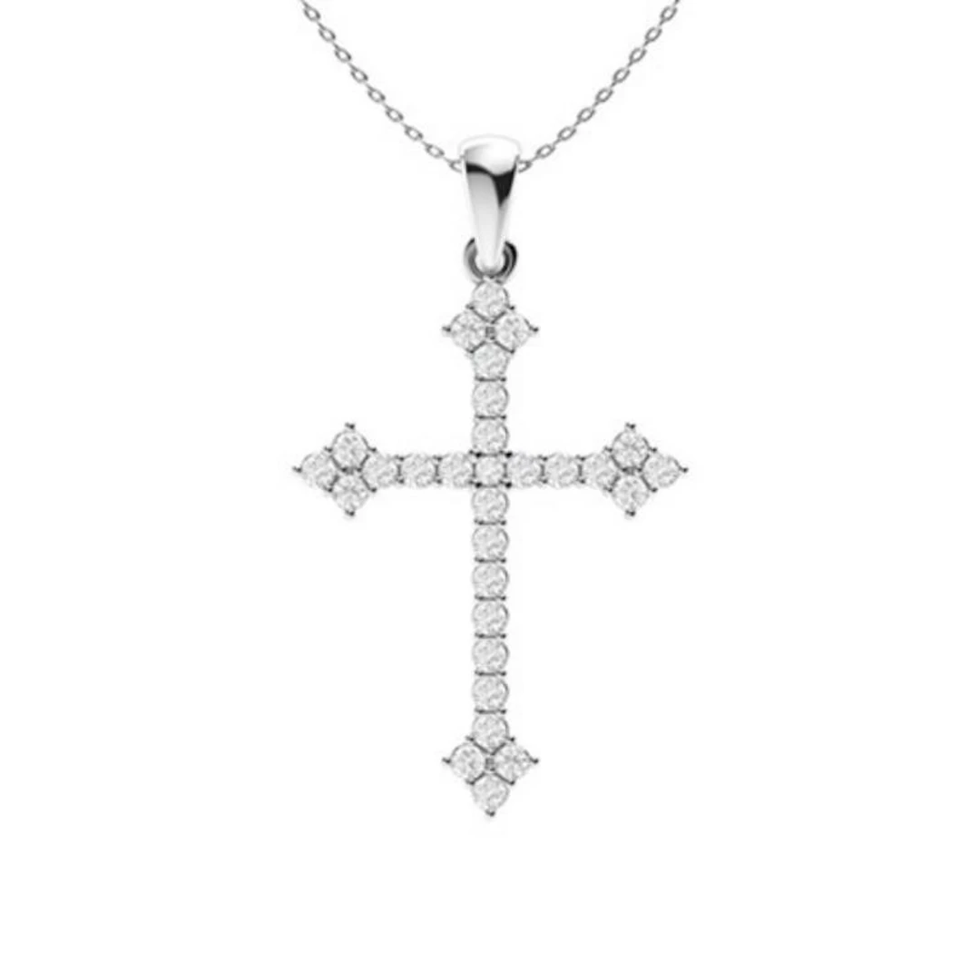 Gold & White Diamonds 2 Cts Necklace - E/VVS