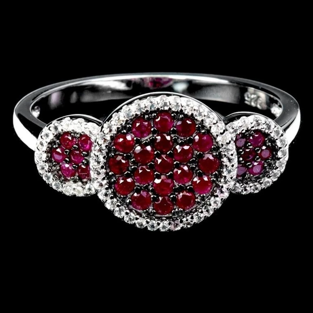 Natural Burma Red Ruby Ring