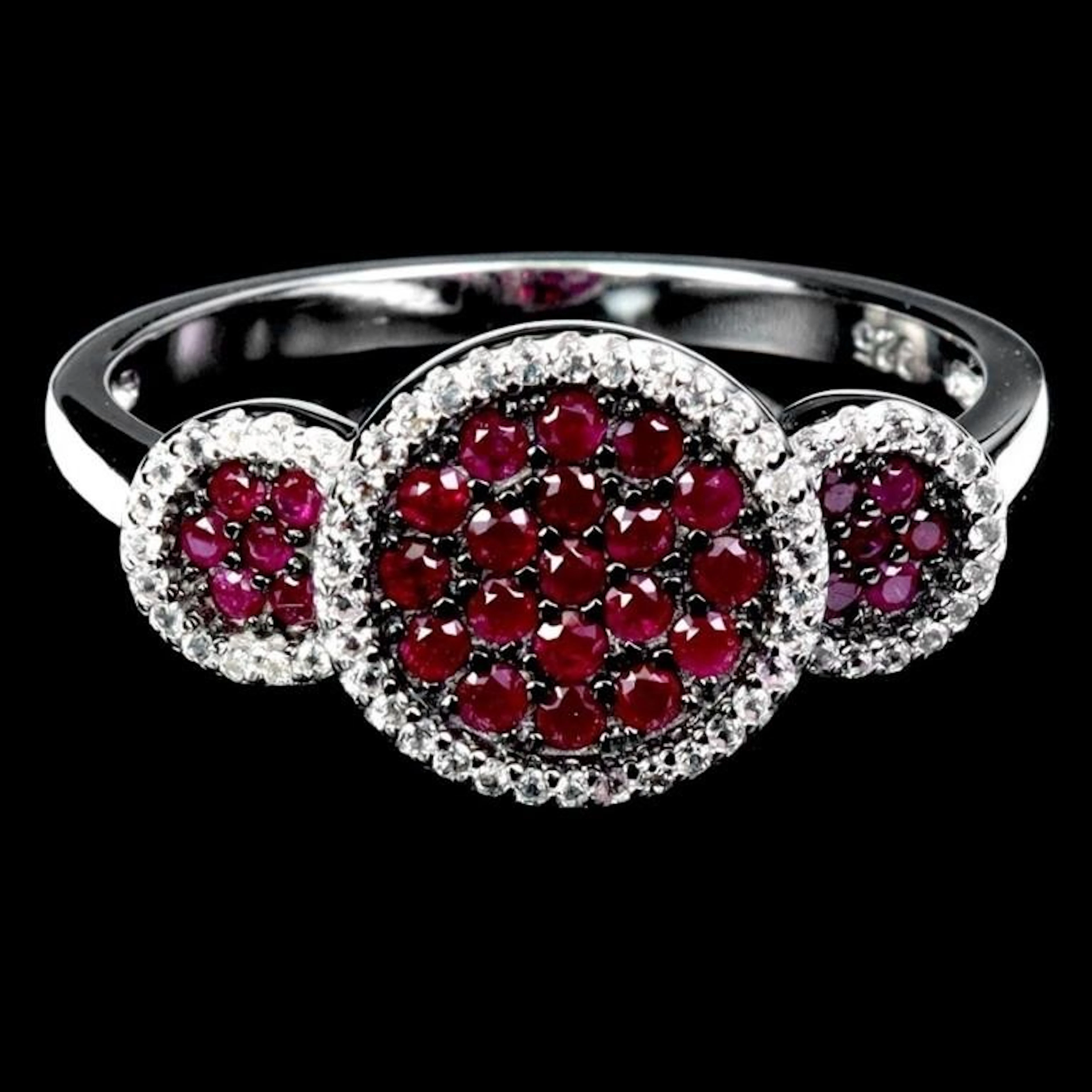 Natural Burma Red Ruby Ring