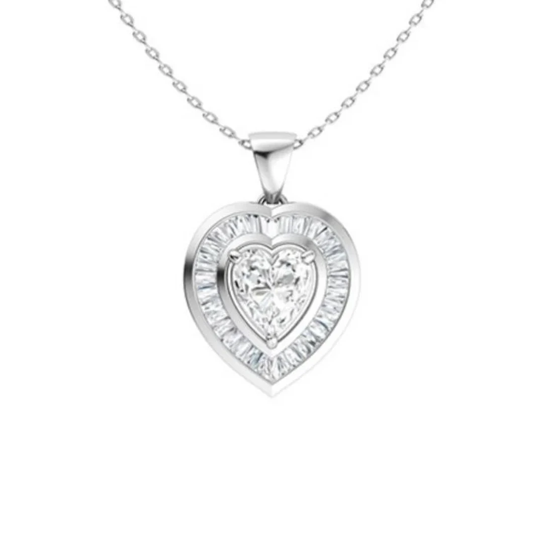 Gold & White Diamonds 2.50 Cts Necklace - E/VVS