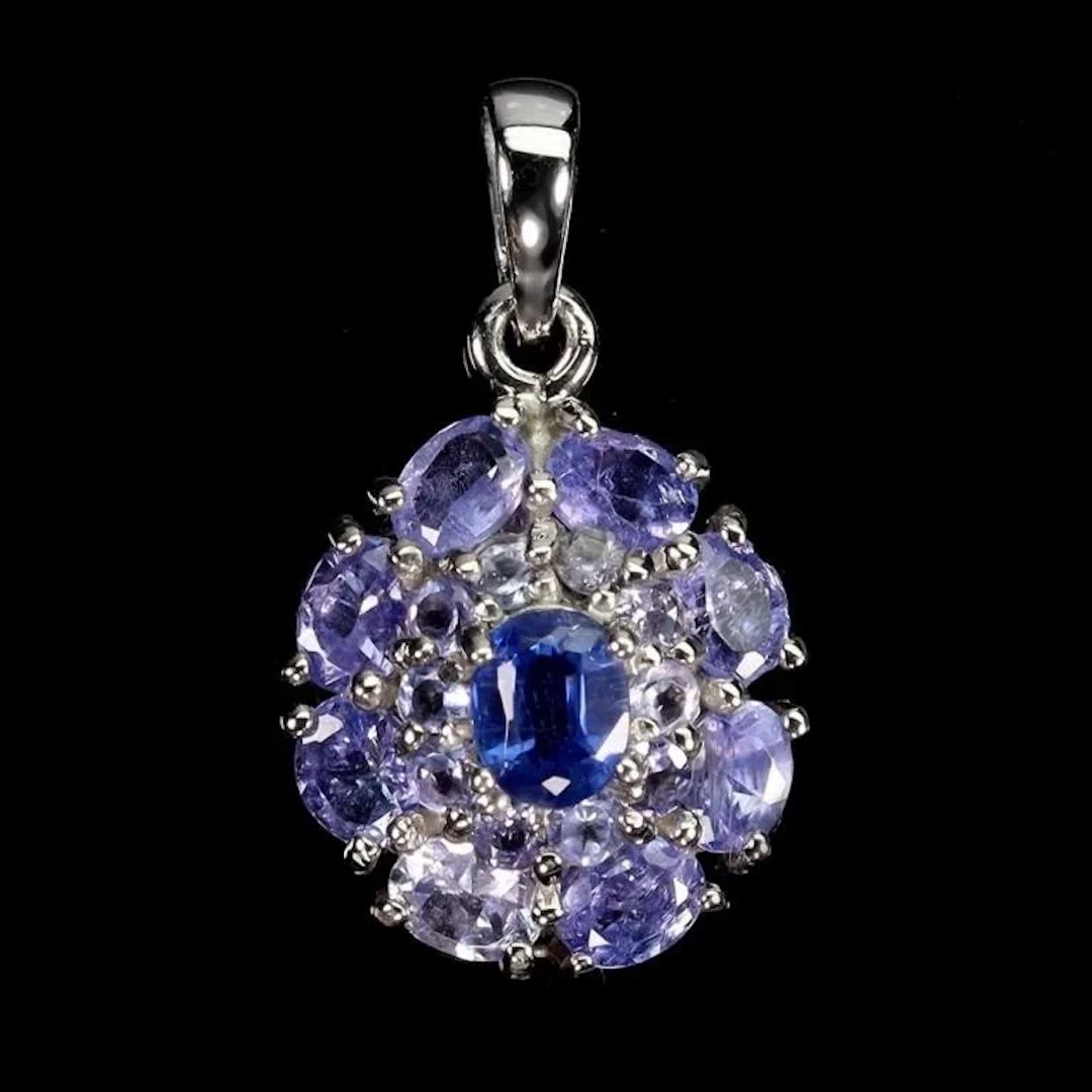 Natural Tanzanite & Kaynite Pendant