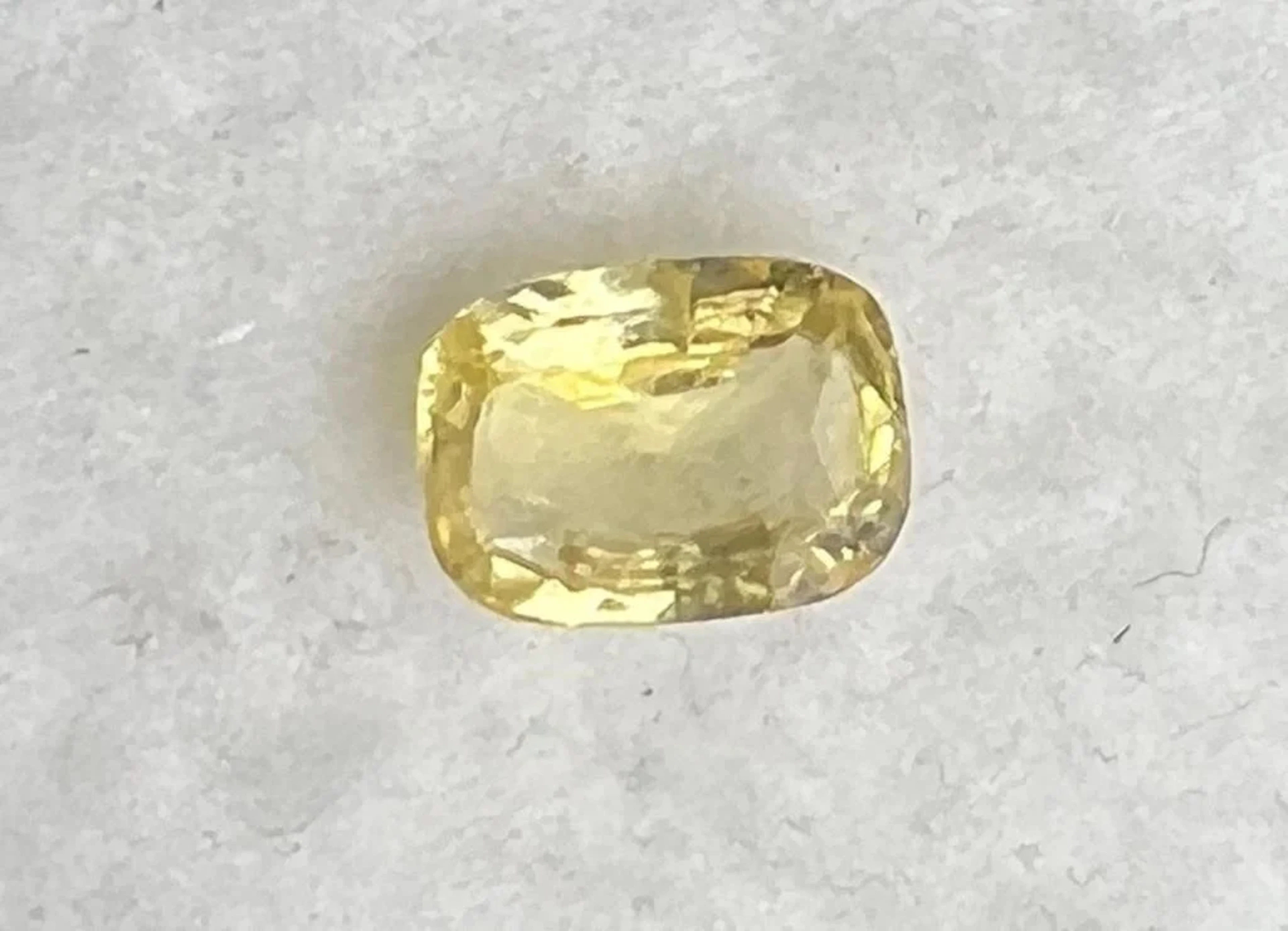 Natural Yellow Ceylon Sapphire 2.40 Cts....Untreat